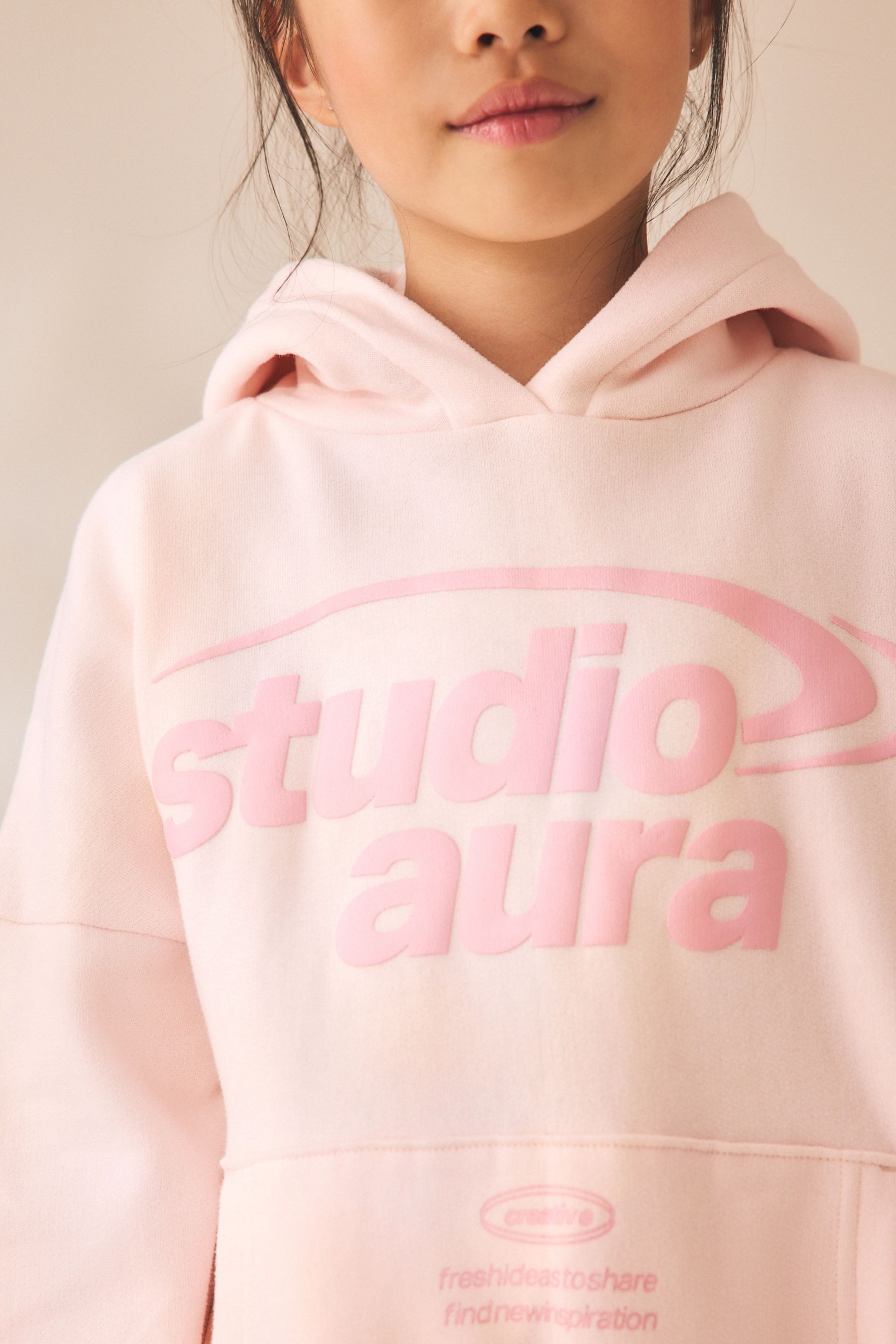 Next Sweatanzug Hoodie und Jogginghose mit weitem Bein im Set (2-tlg)