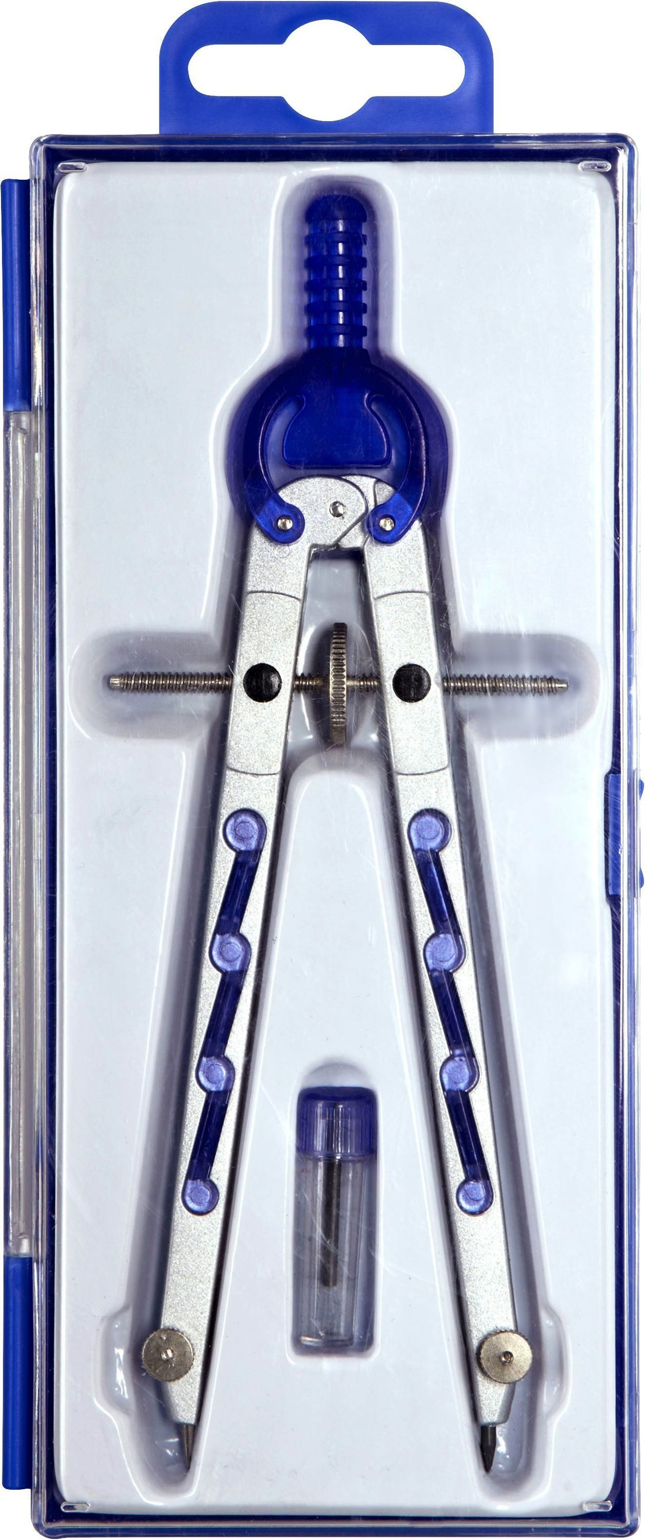 ALCO Zirkel Geometriezirkel silber/dunkelblau (10 Stück)