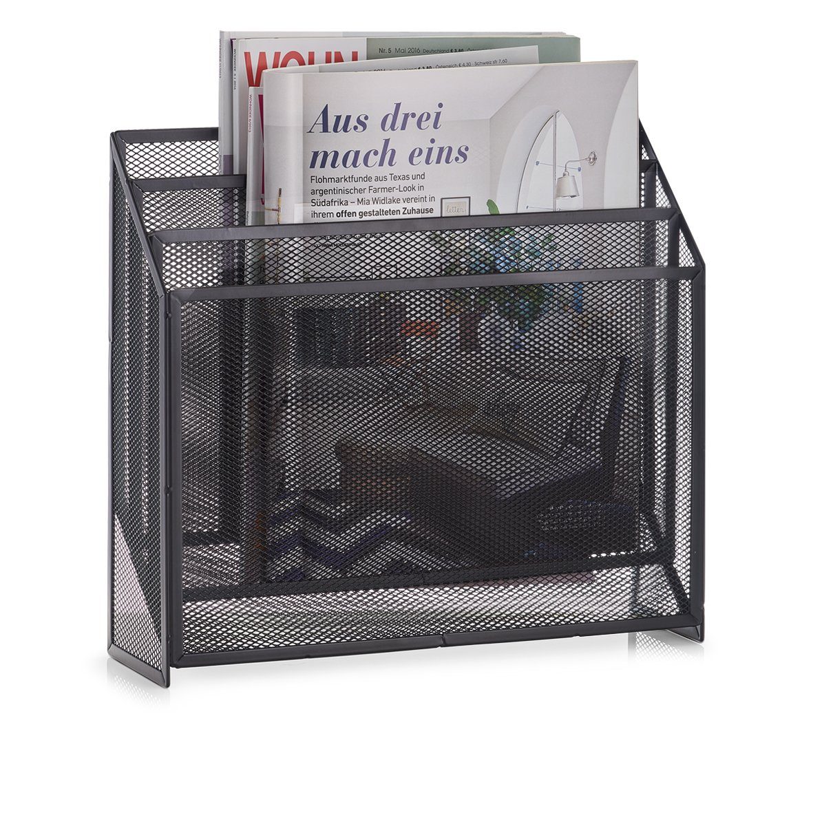 Zeller Present Zeitungsständer Zeitungsständer, Mesh, anthrazit, günstig online kaufen