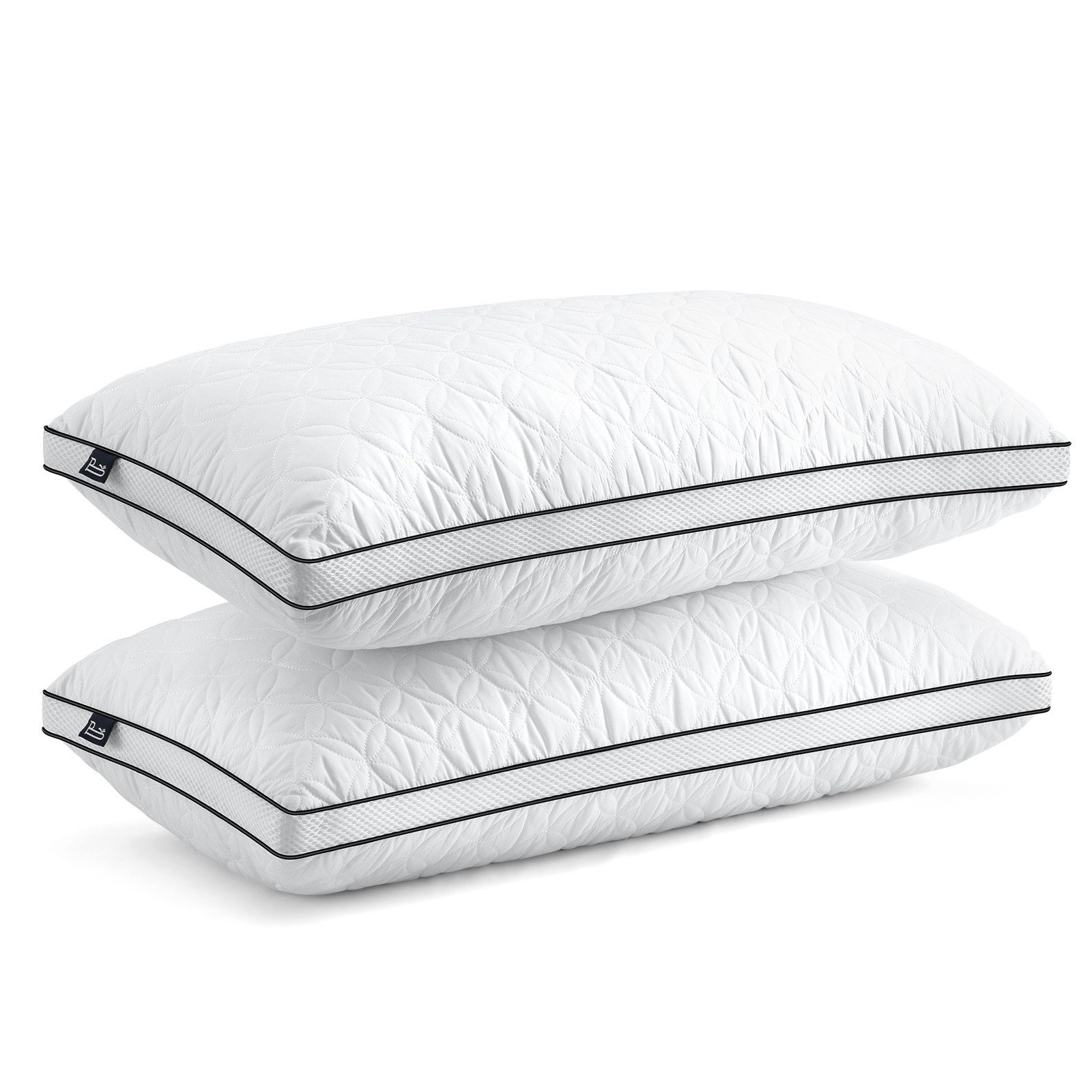 BedStory Kopfkissen 2er Set Kopfkissen 40x80/80x80 cm 950g/1500g Faserfüllung, Personen in allen Schlafpositionen