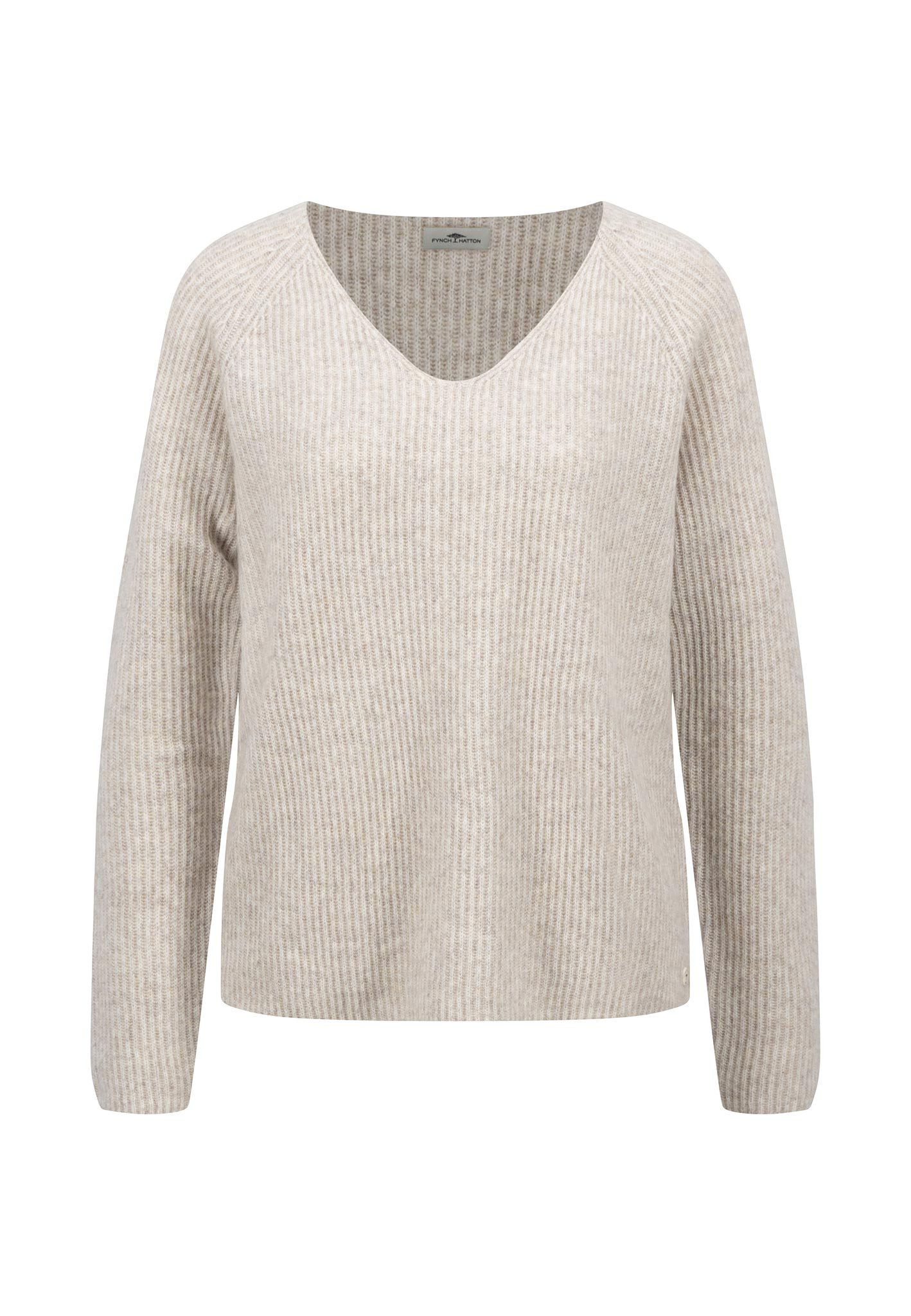 FYNCH-HATTON Strickpullover mit attraktivem V-Ausschnitt günstig online kaufen