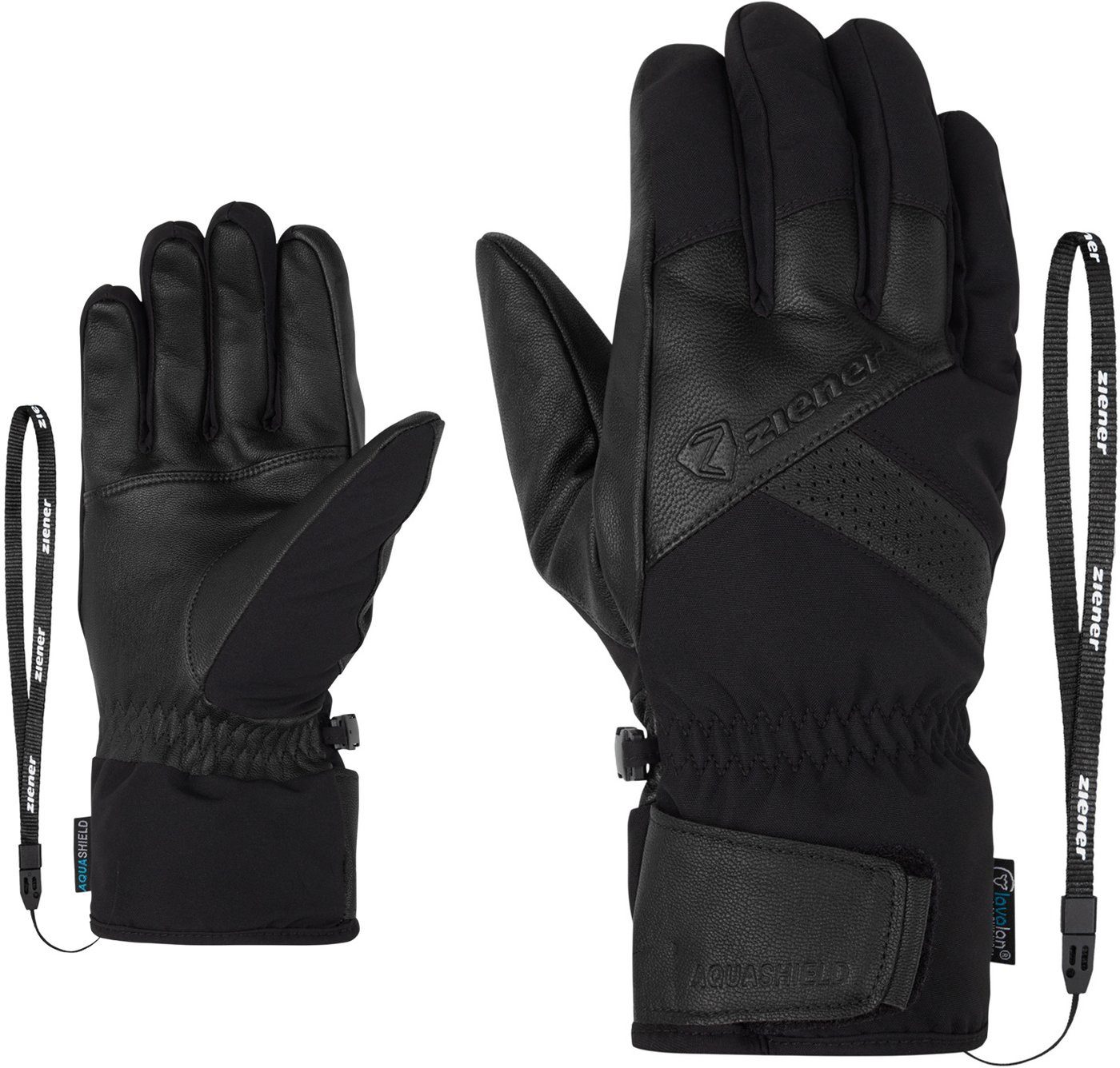 Ziener Skihandschuhe GETTER-Z AS® AW glove man BLACK