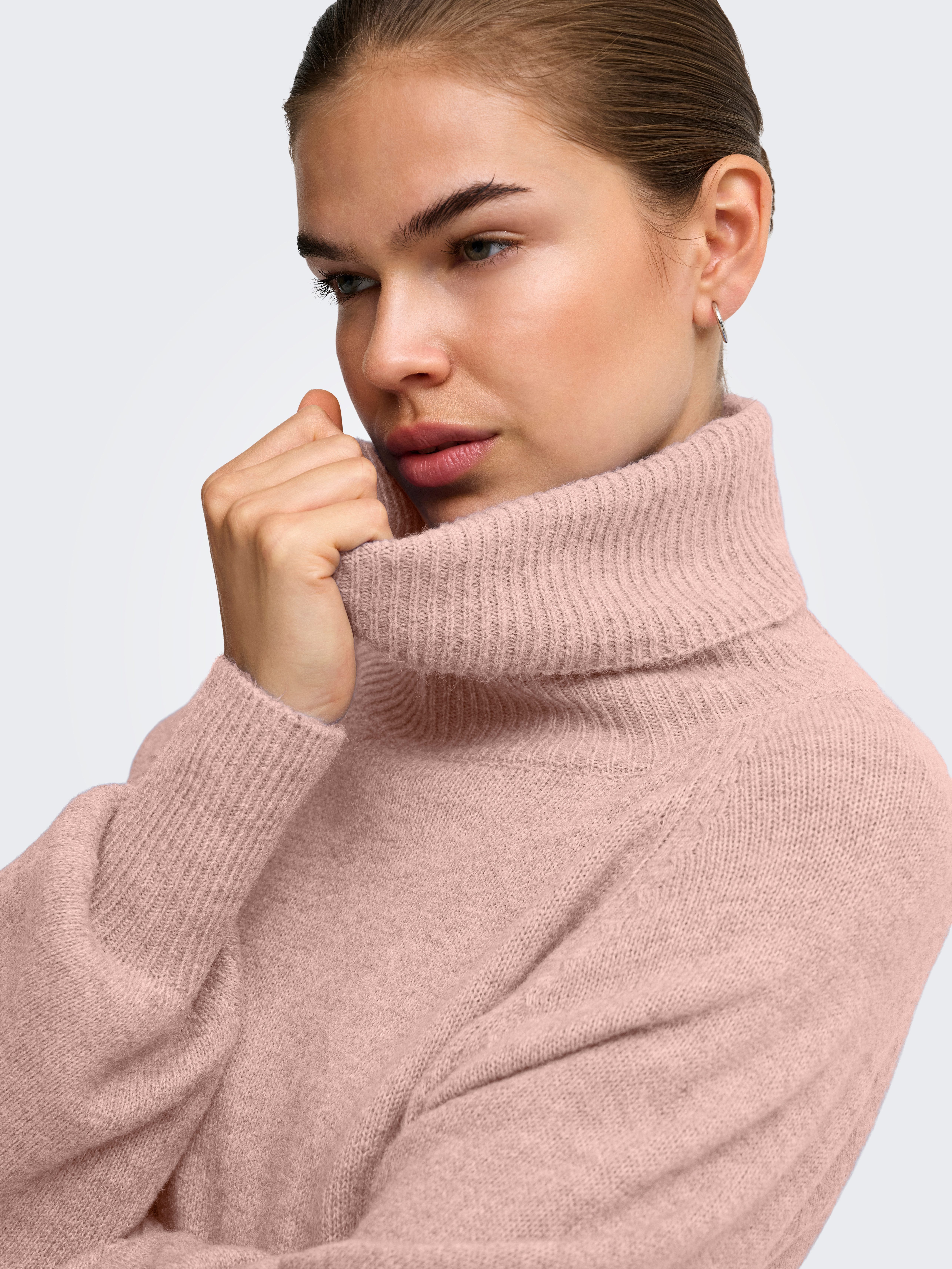 ONLY Rollkragenpullover ONLOLIVIA LS ROLL NECK CC KNT Materialmix, regular fit