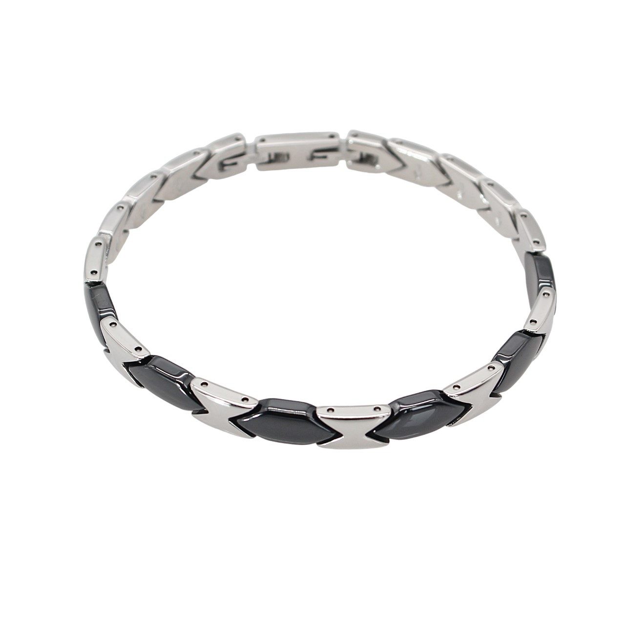 ELLAWIL Gliederarmband Edelstahl- Keramikarmband Handgelenkkette Damenarmba günstig online kaufen