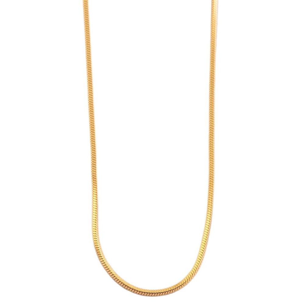 Adelia´s Kette ohne Anhänger Halskette – Schlangenkette aus Edelstahl 70 cm, Ideal als Geschenk – dezent und elegant
