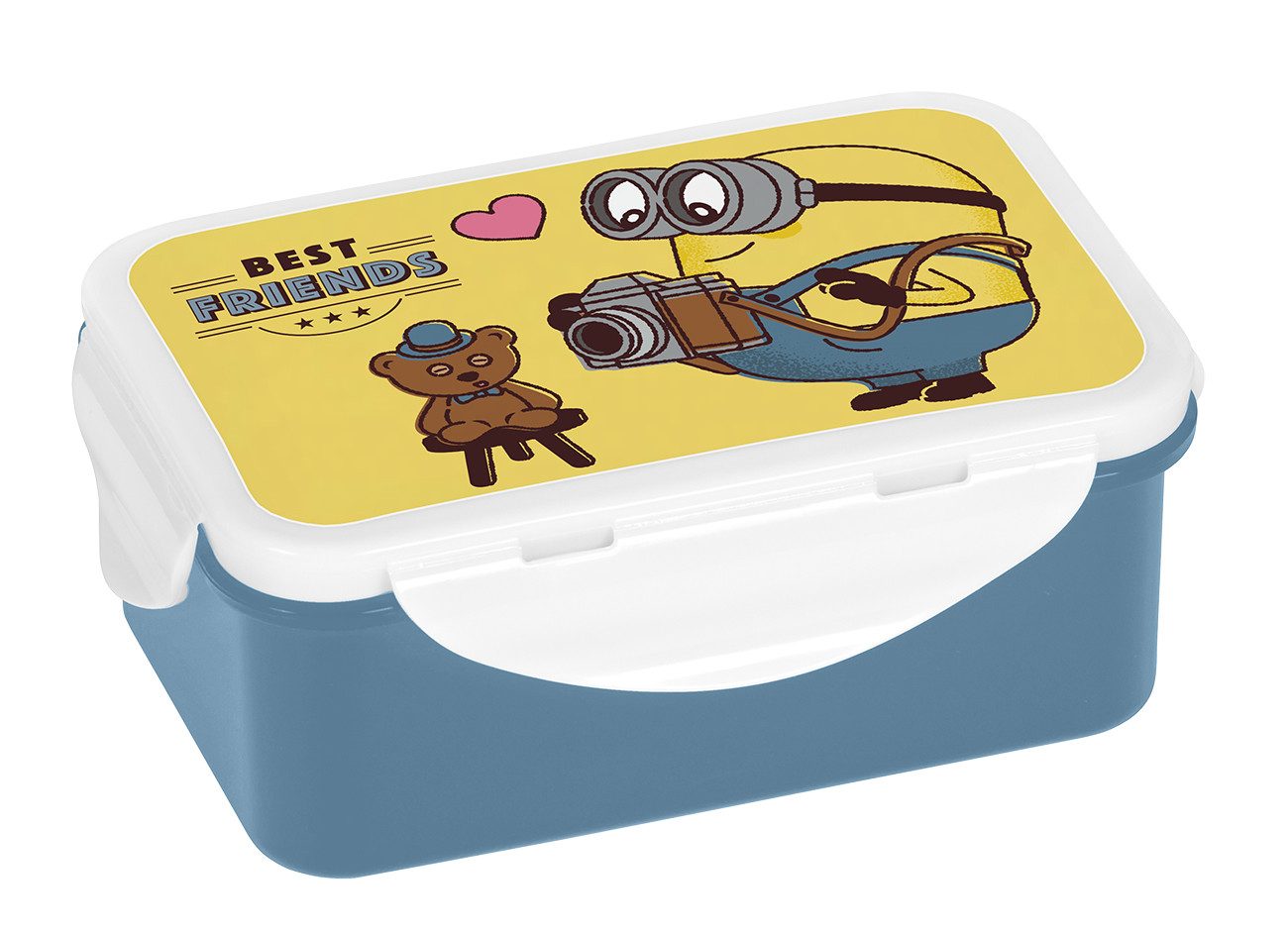 Geda Labels GmbH Lunchbox Minions Gentleman, PP, (1-tlg), Blau, 13x18x8, spülmaschinengeeignet