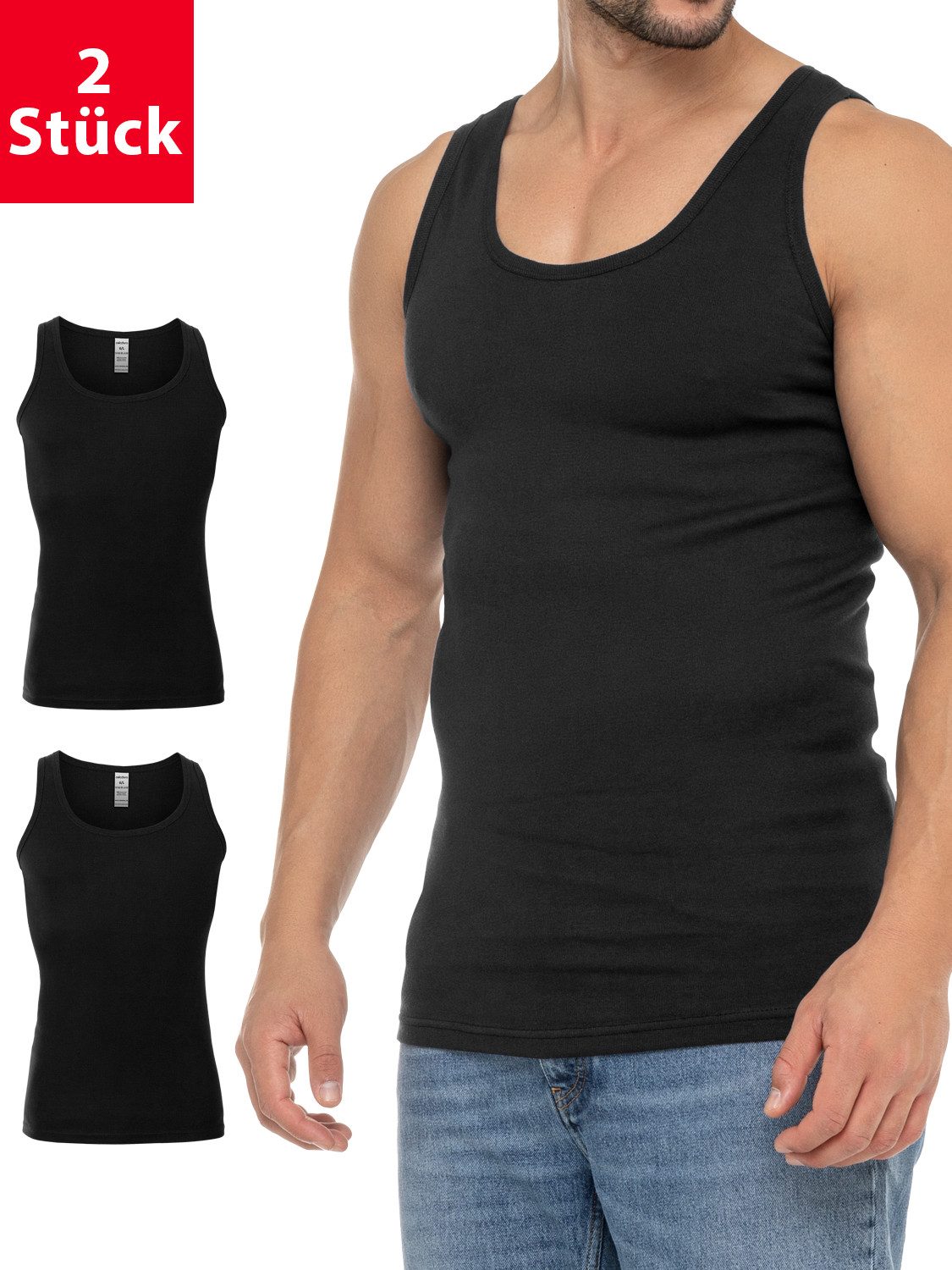 Unterhemd Herren Business Tank Top Achselhemd aus Baumwolle