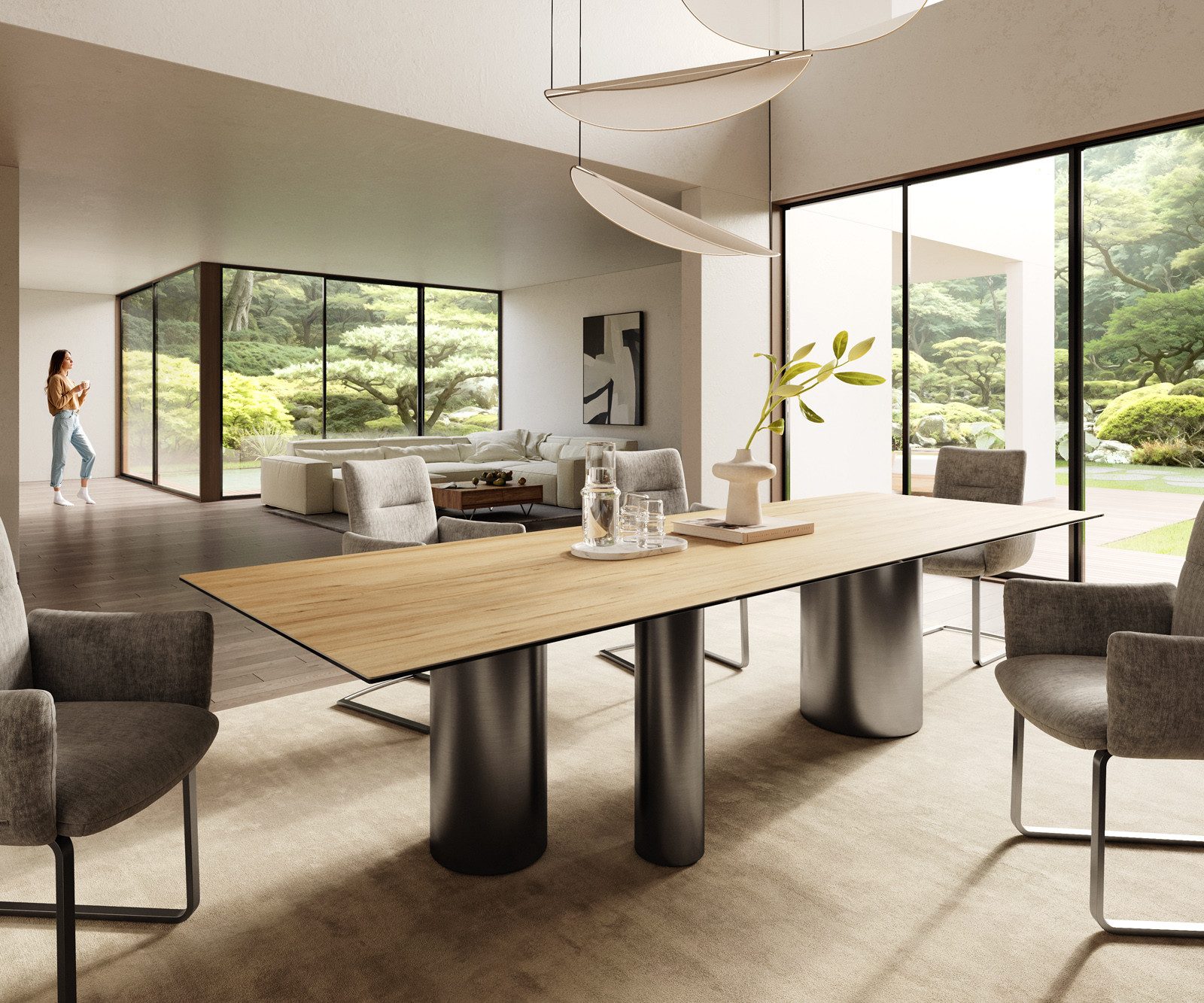 DELIFE Esstisch Edge, Keramik Laminam® Sabbia günstig online kaufen