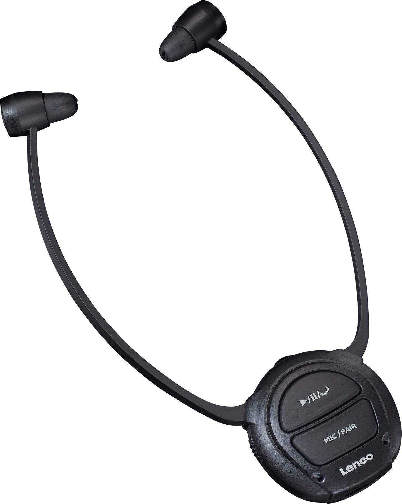 Lenco HPW-400BK Kopfhörer Gehörverstärker-Kopfhörer Kabellose