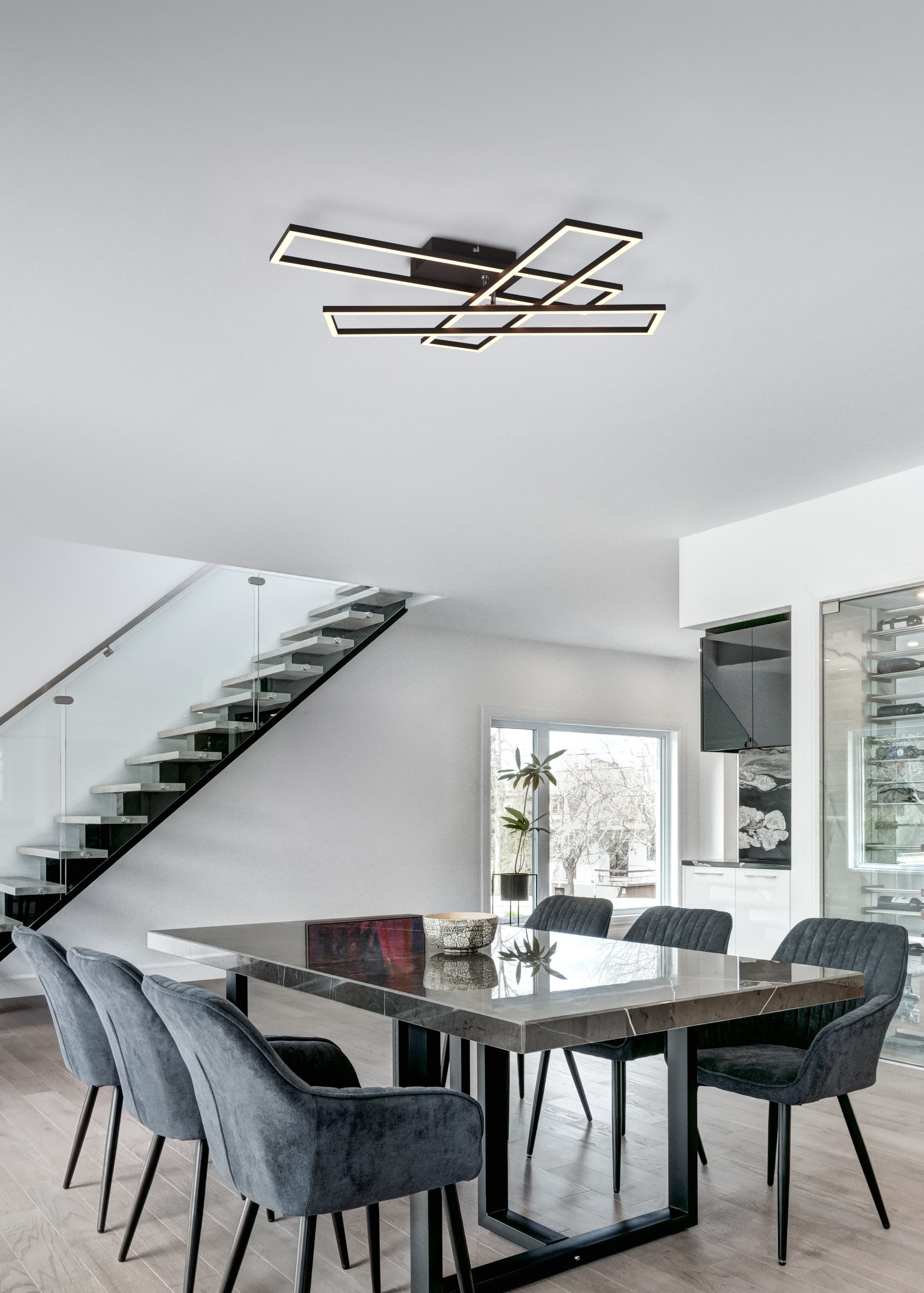 my home LED Deckenleuchte CLAUDIA, Deckenlampe oder Wandlampe LED Module sc günstig online kaufen