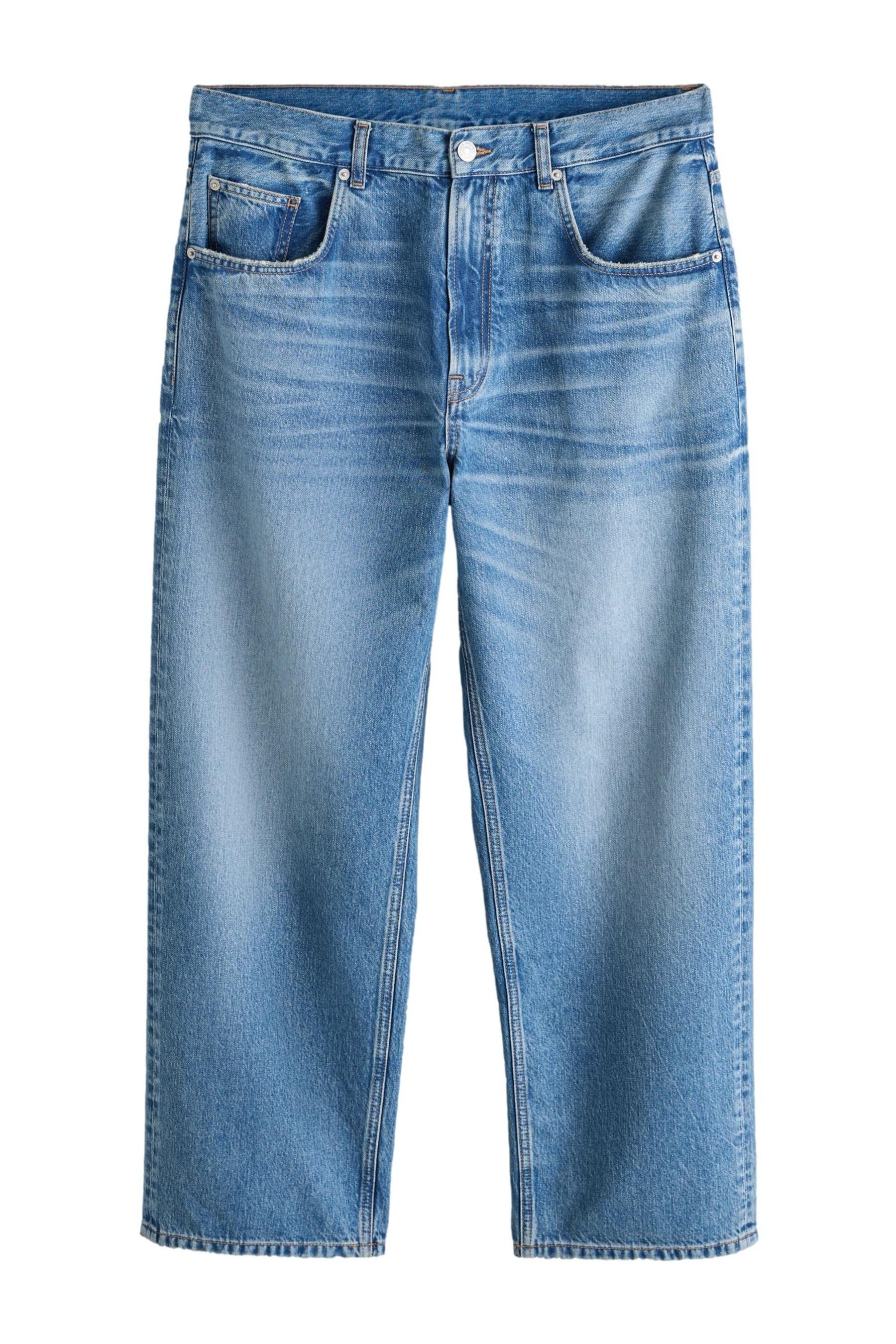 Weite Jeans Baggy Fit Jeans mit Authentic-Waschung
