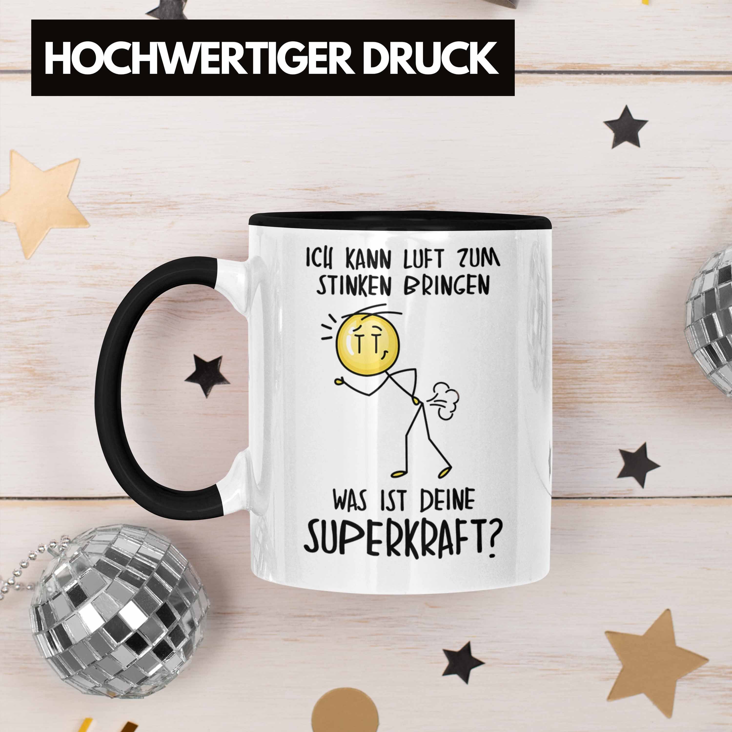 Tasse Lustig Grafik Pupsen Schwarz Trendation Furzen Tasse Geschenkidee Geschenk Pupsen Spruch