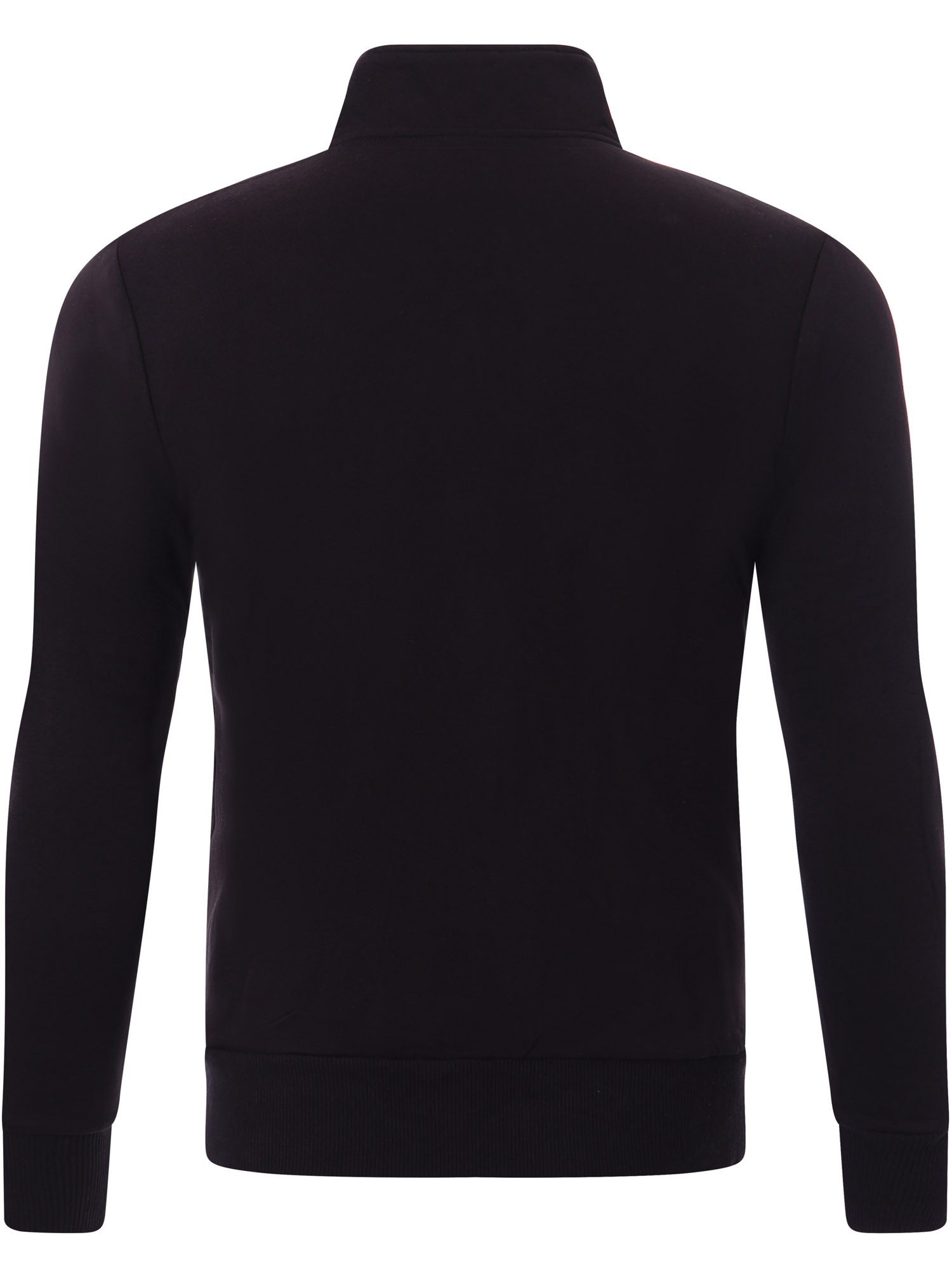 Reslad Sweatjacke Reslad Sweatjacke Herren ohne Kapuze RS-1015 (1-tlg) leichter Pullover mit Stehkragen Sweater Hoodie Pulli Sweatshirt