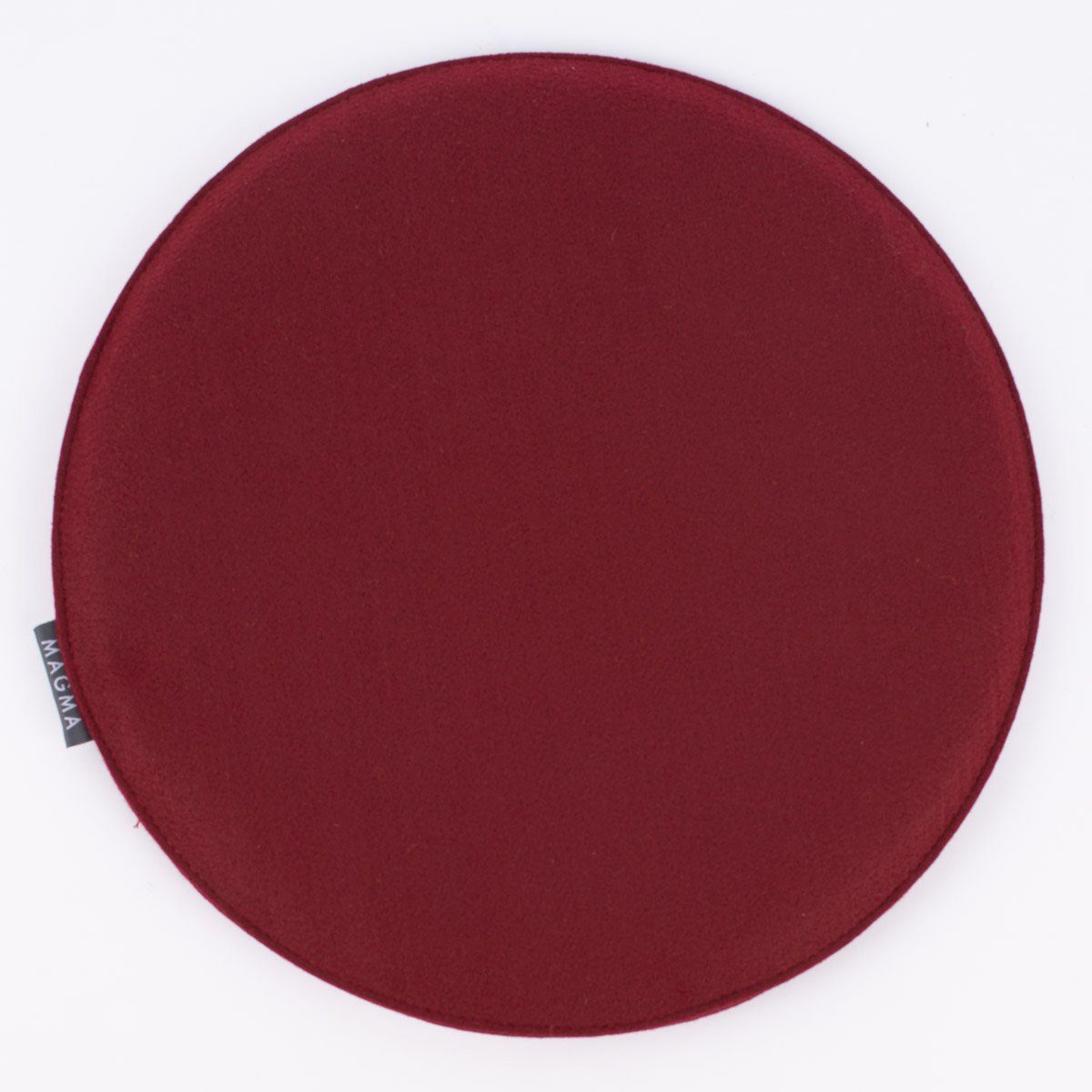 SCHÖNER LEBEN. Stuhlkissen Magma Stuhlkissen AVARO Filz rund wein rot 35x2cm
