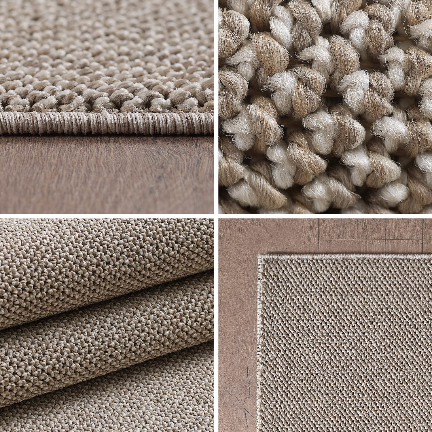 Carpettex Schlingenteppich Unicolor, Rechteckig, Höhe: 7 günstig online kaufen