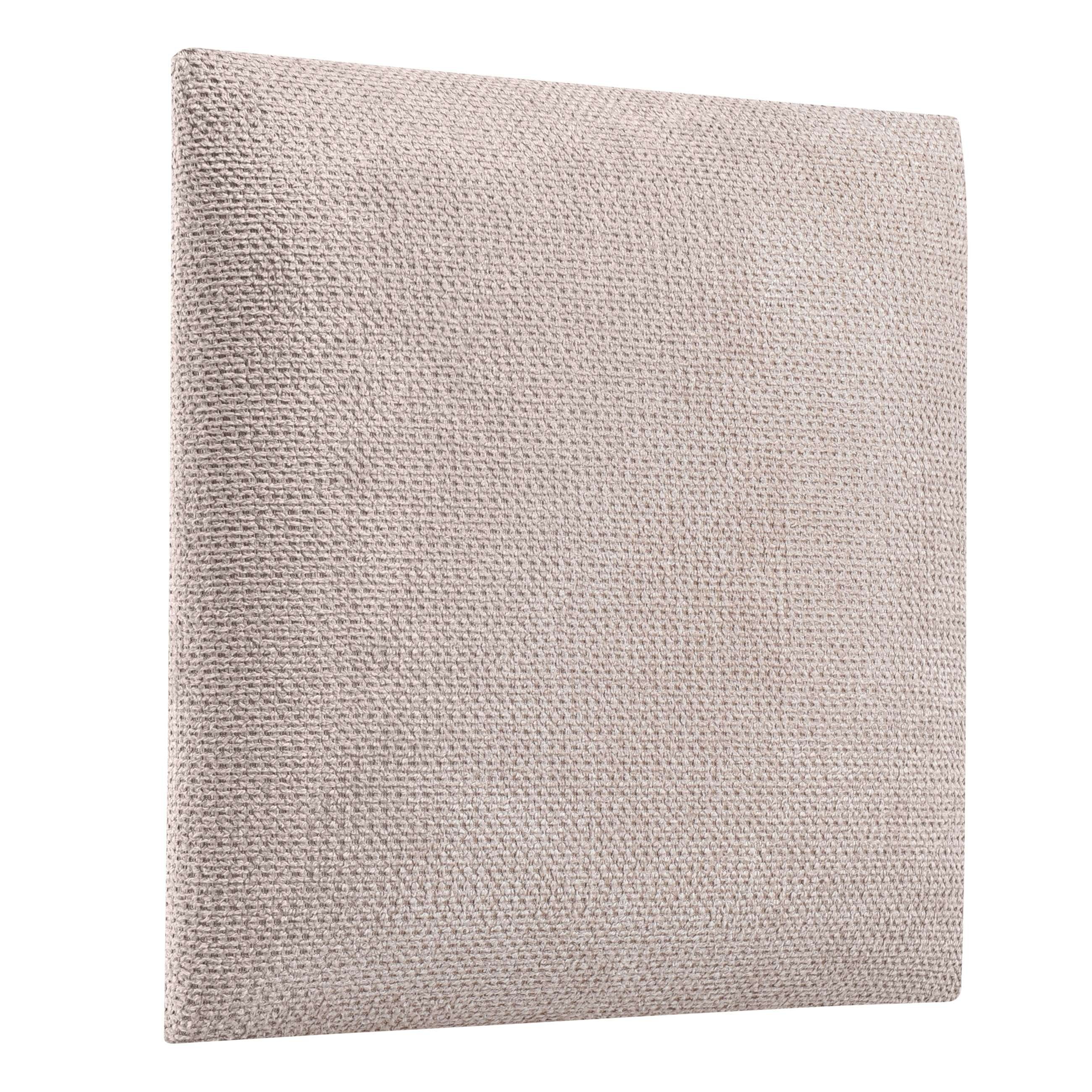 softwalls Kopfteil Wandkissen Velour - Kopfteil Bett - Polster, Beige - 30x30, (1 St., 5 (sehr gut), Schalldämmend