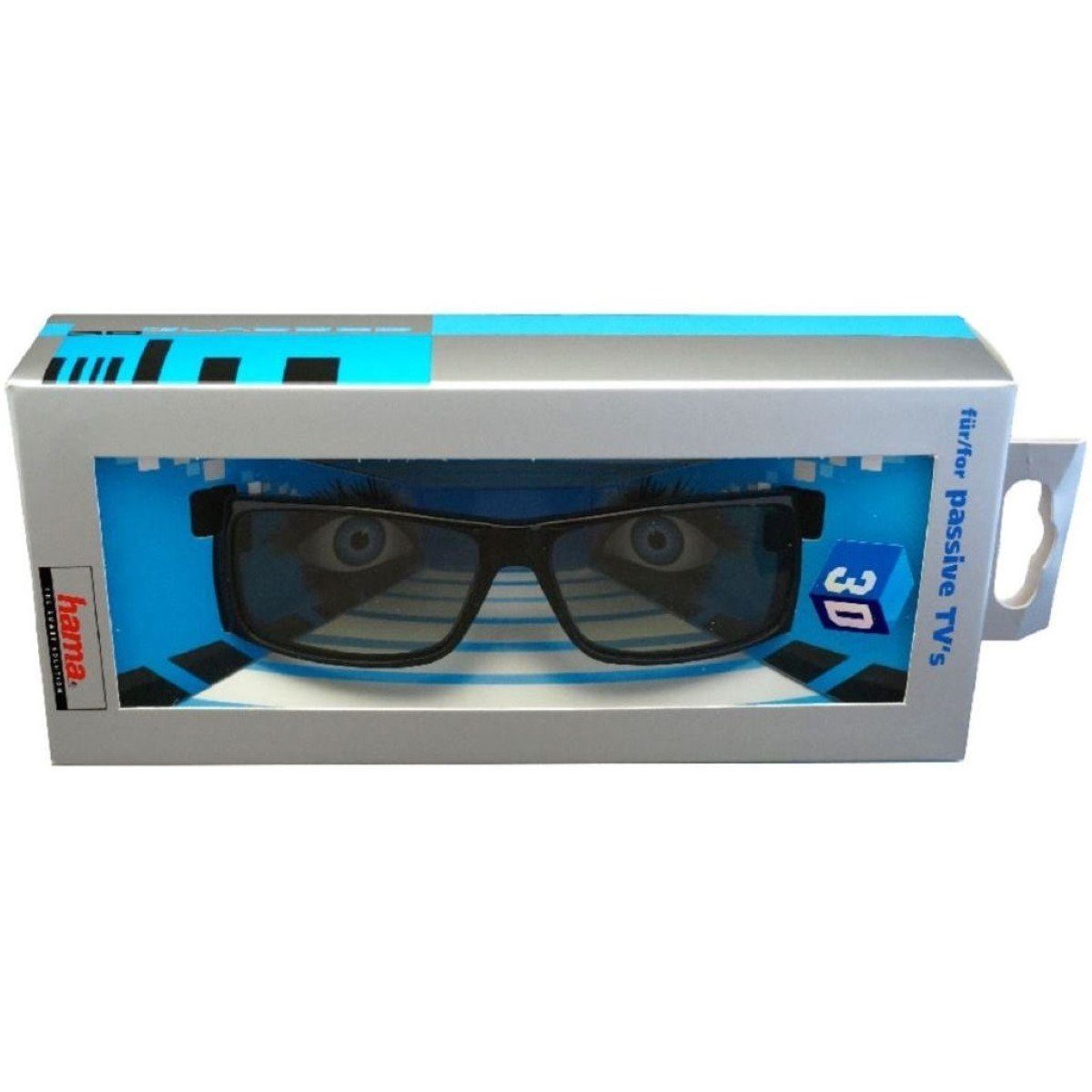 3D-Kino 3D-Brille Passiv HD TV 3D Brille Zertifizierung Masterimage Polarisation Hama Polfilterbrille Passiv Unisex RealD Black,
