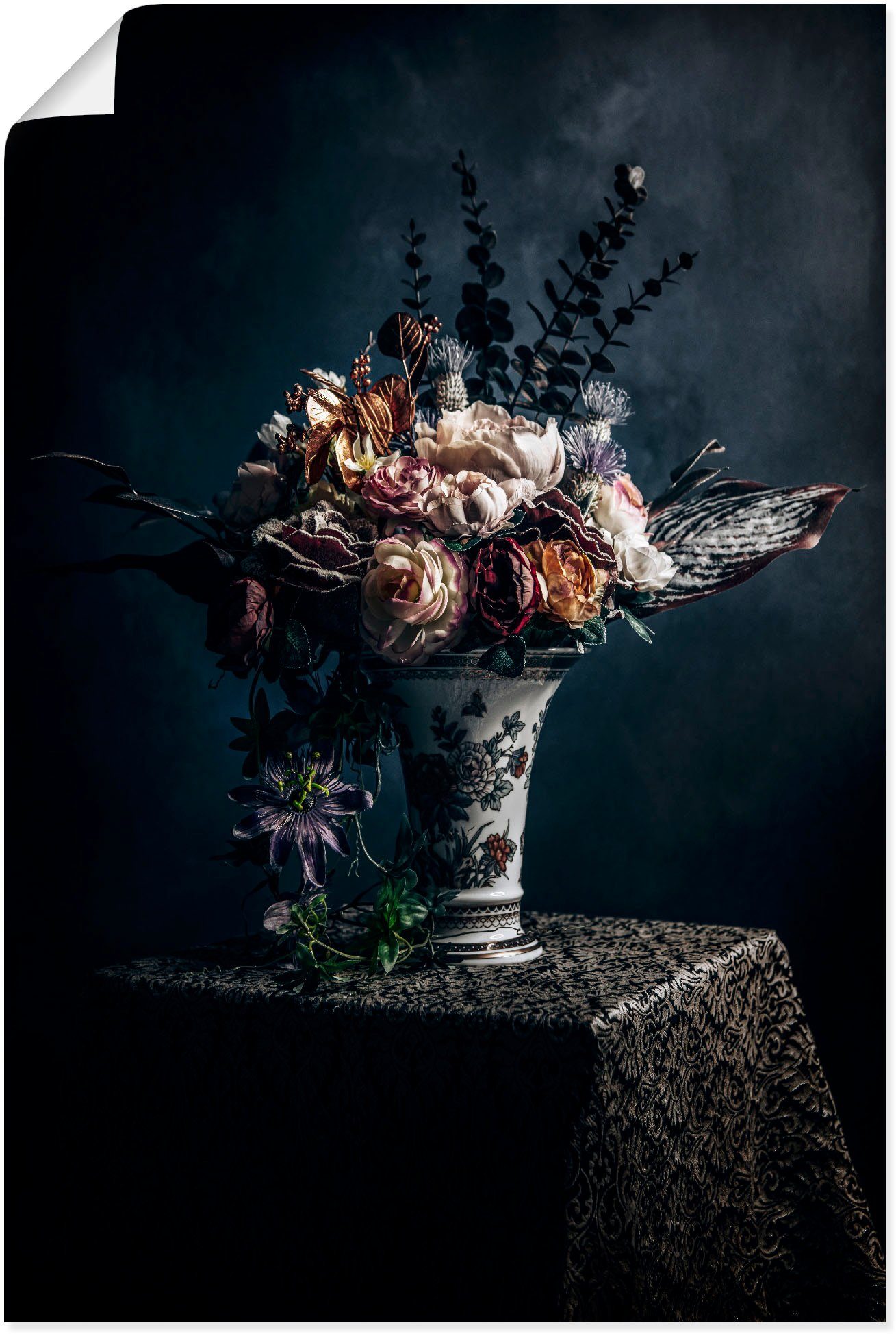 Artland Wandbild »Kunstblumen Stillleben«, Arrangements (1 Stück), in vielen Größen & Produktarten - Alubild / Outdoorbild für den Außenbereich, Leinwandbild, Poster, Wandaufkleber / Wandtattoo auch für Badezimmer geeignet-Otto