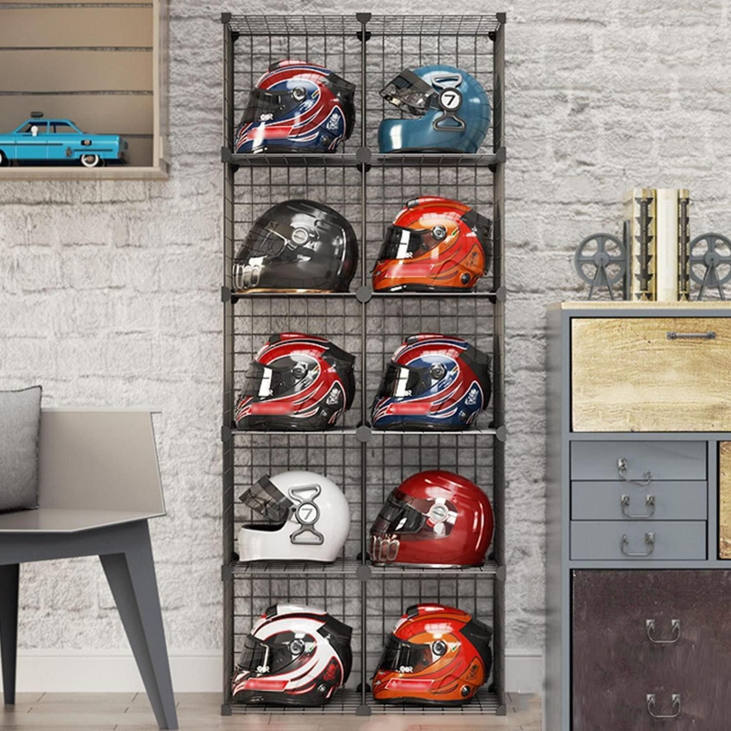 LuxusKollektion Regalwürfel Aufbewahrungsschrank Helme & Hüte 10 Cubes, 1-tlg.
