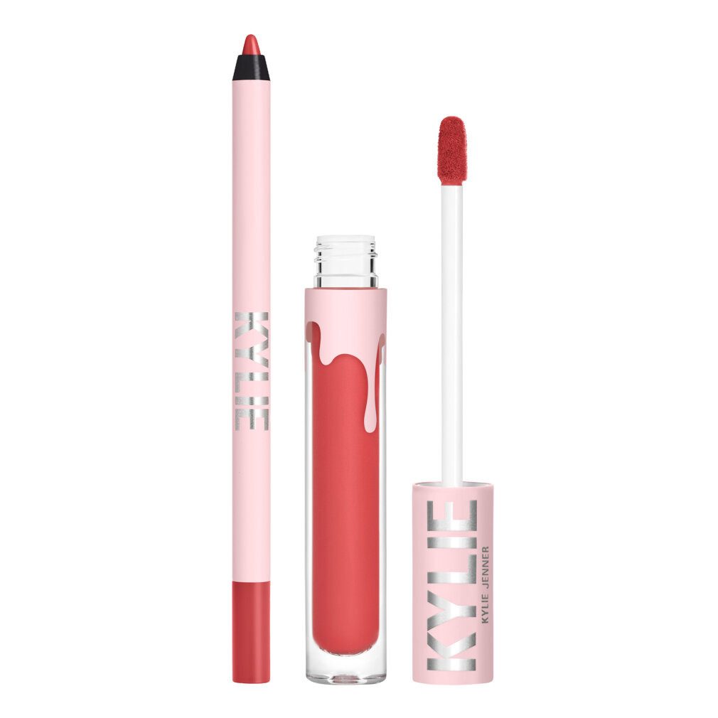 Kylie Make-up Set Matte Lip Kit 3ml Liquid Lipstick + 1.1g Lip Liner - Bad Lil Thing
