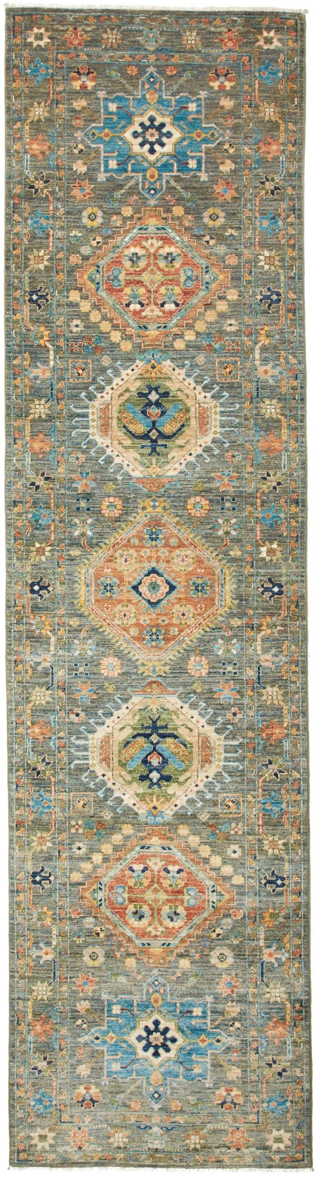 Orientteppich Arijana 80x301 Handgeknüpfter Orientteppich Läufer