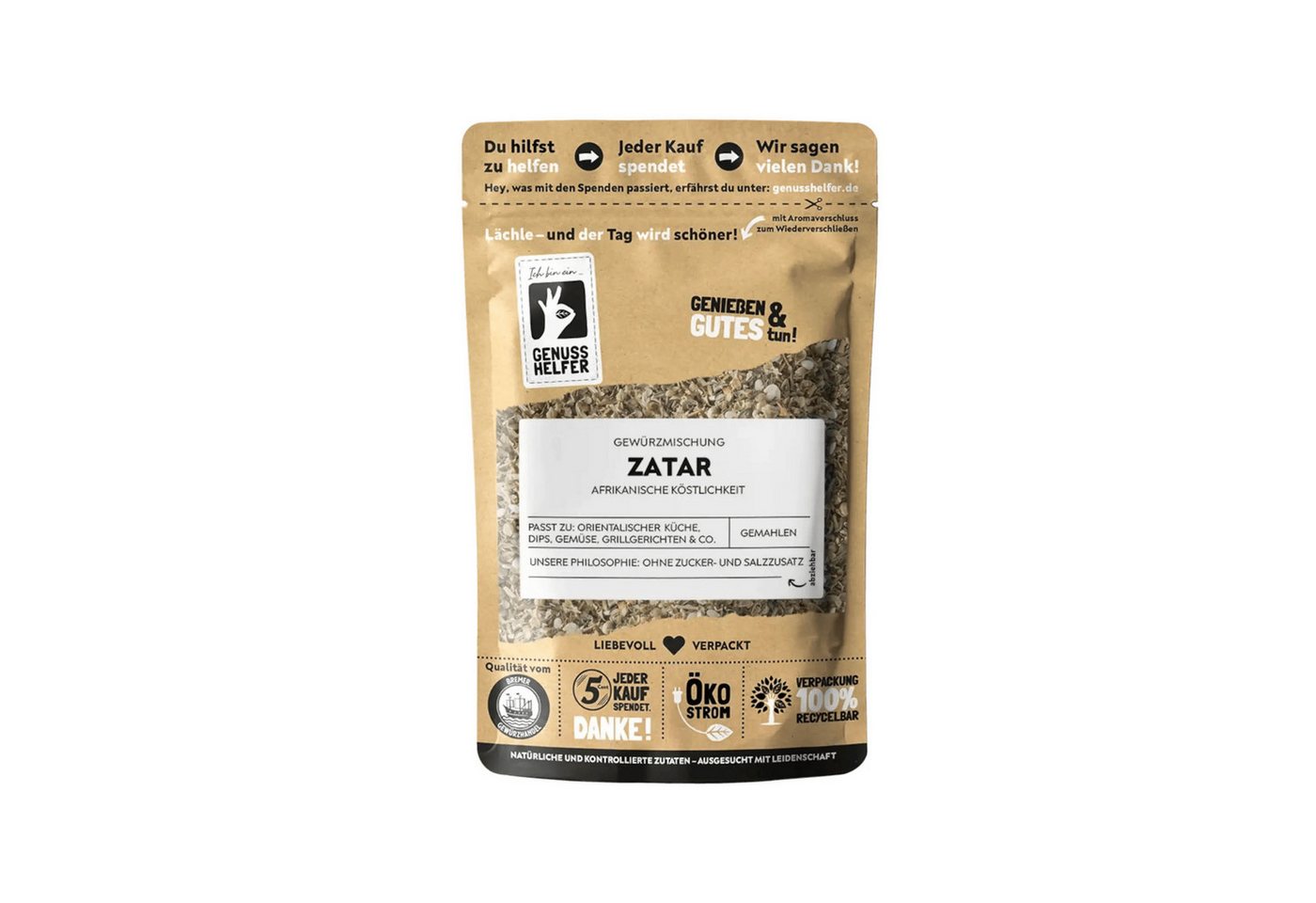 Bremer Gewürzhandel Gewürz Zatar, afrikanische Gewürzmischung, geschrotet, 3er Pack, 150 g
