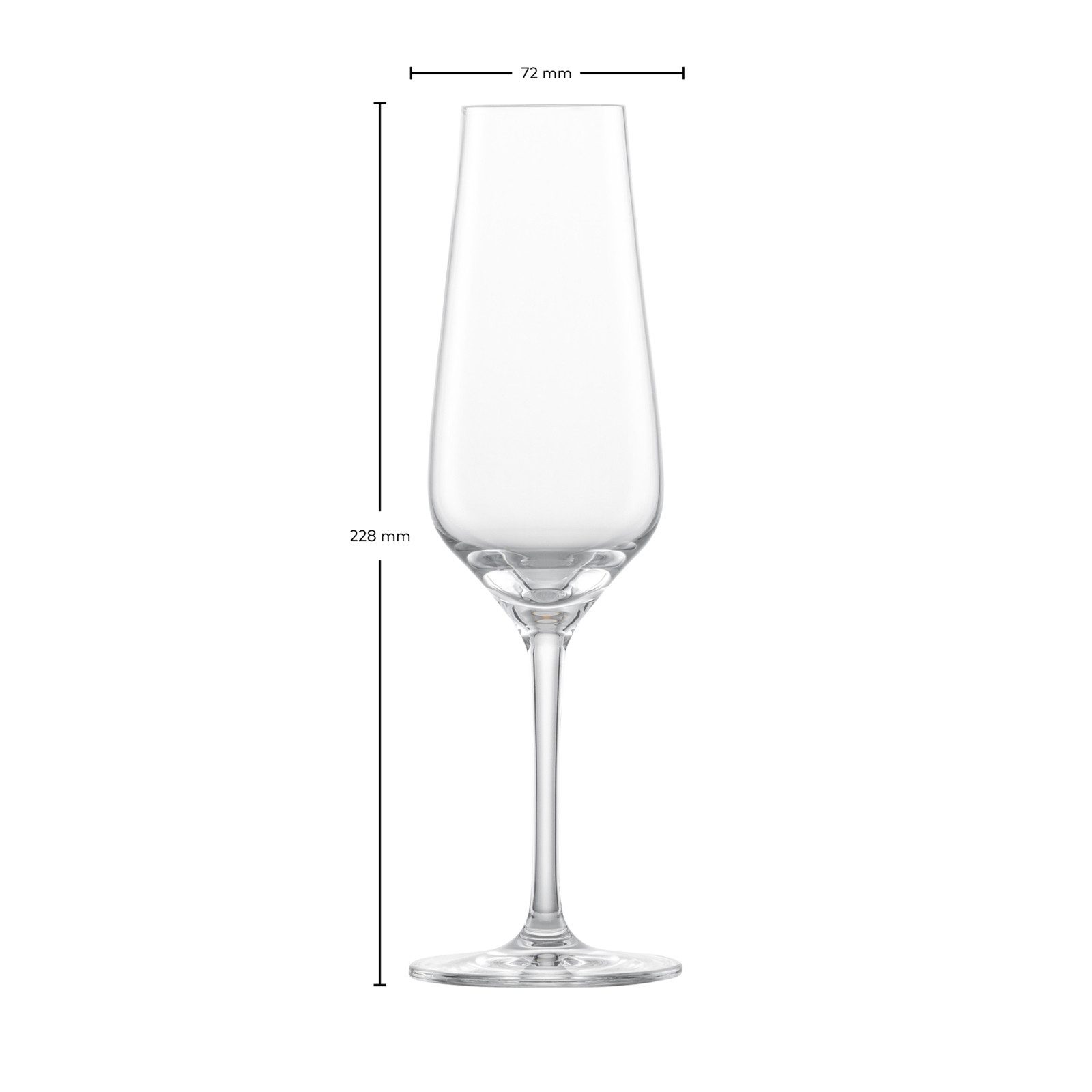 Zwiesel Glas Sektglas Bouquet Sektgläser 247 ml 2er Set, 2-tlg., Glas
