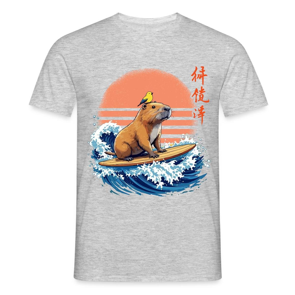 T-Shirt Surfendes Capybara, Capybara Auf Welle Männer T-Shirt