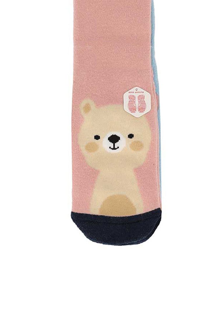 Yuhu ABS-Socken Mädchen Stoppersocken 2er Pack rutschfest Tier Motiv
