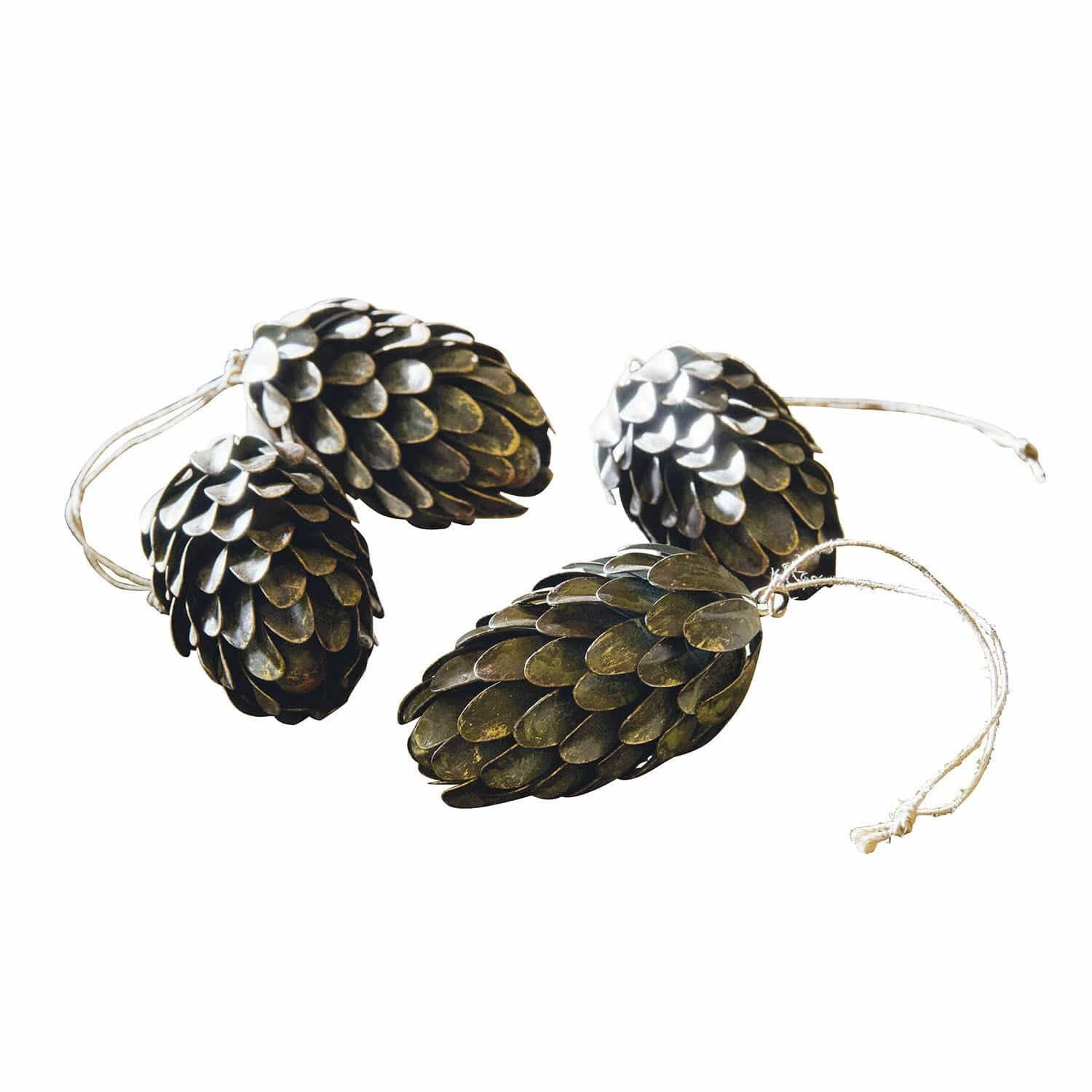 Mirabeau Christbaumschmuck Anhänger 4er Set Lonrai antikbraun, none