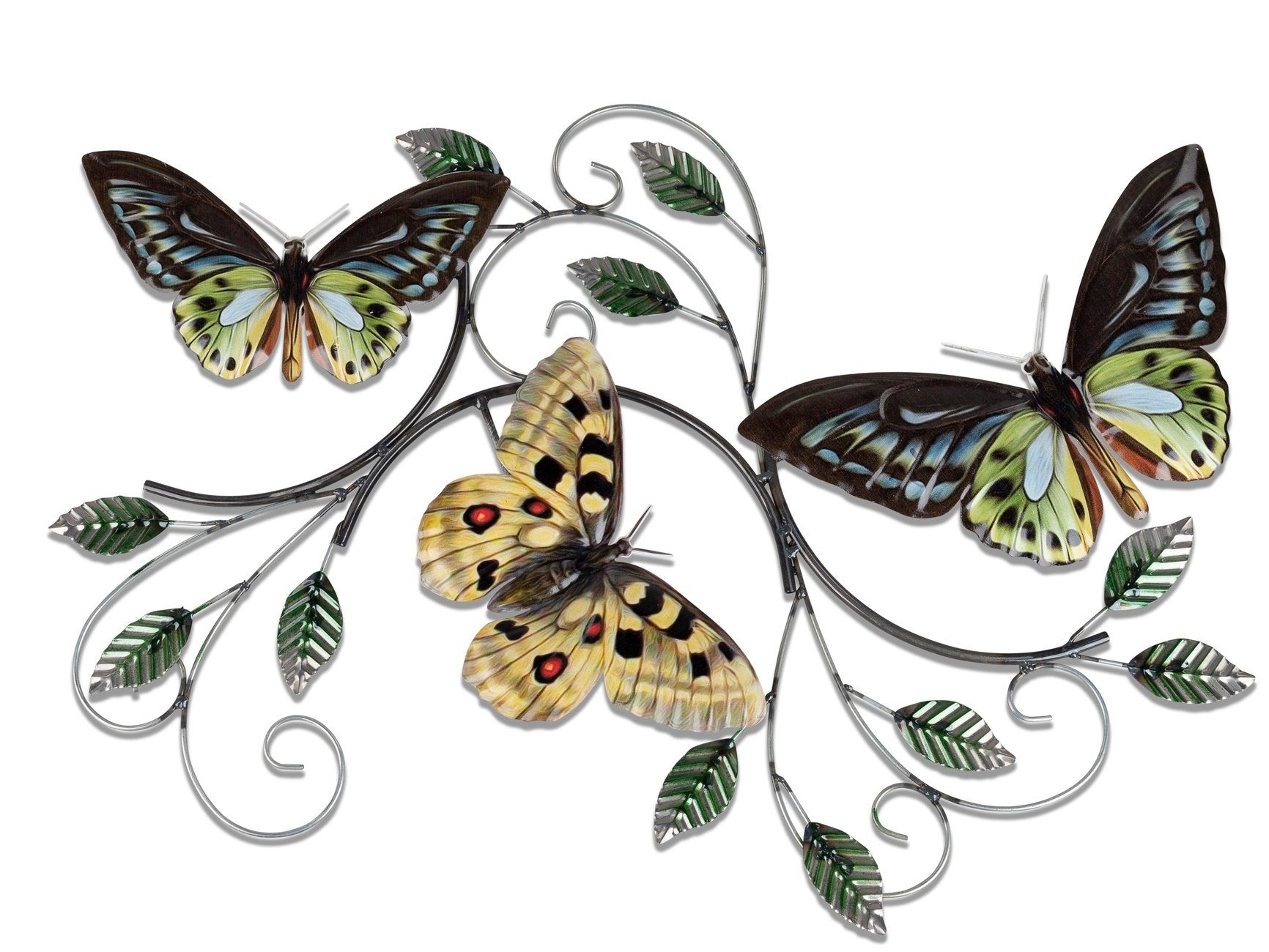 dekojohnson Wanddekoobjekt extravagante Wanddeko Schmetterlinge 70x45cm | Wandobjekte