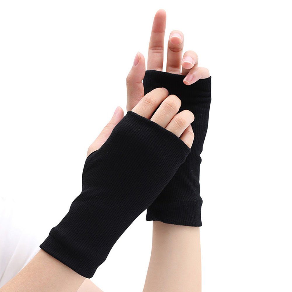 CTGtree Strickhandschuhe Handschuhe Halb Fingerlose Strichandschuhe Winter Pulswärmer Warm | Strickhandschuhe