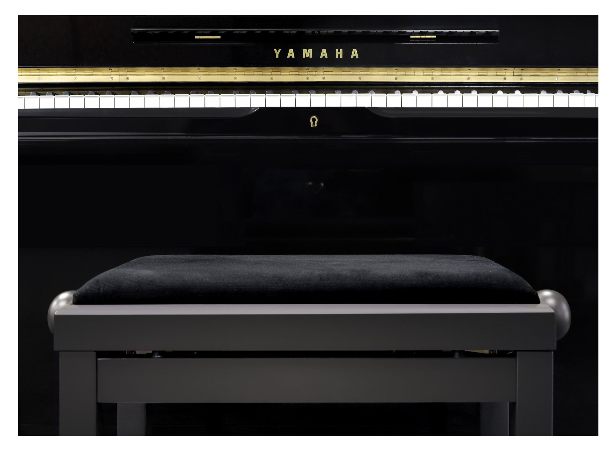 Classic Cantabile Klavierbank DP Pianobank - Höhenverstellbar von 47 bis 56 cm (Hochwertiger Sitzkomfort, 1-St., Sitzfläche 55 x 32 cm), Leichtgängige Spindelme – Bild 3 von 5
