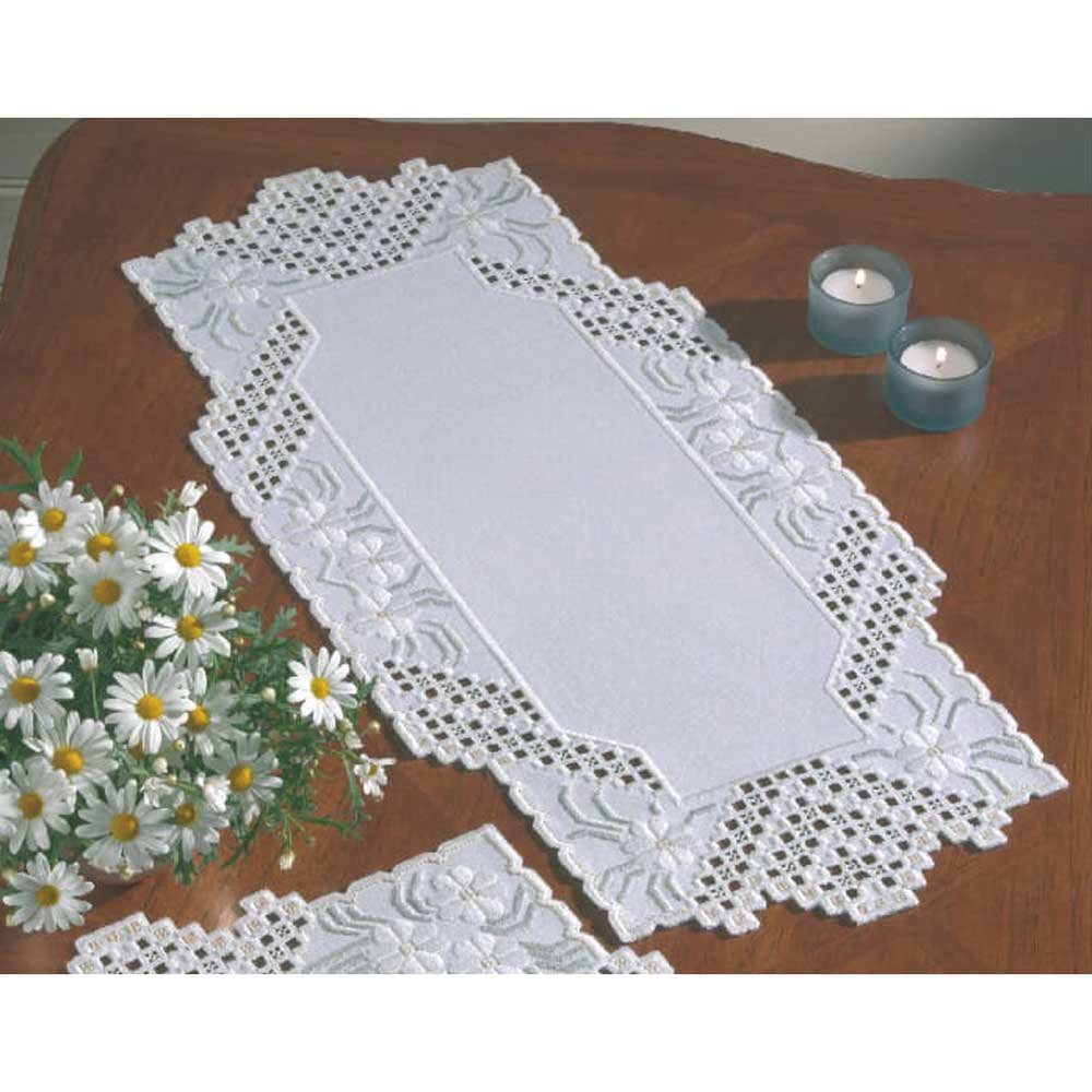 Permin Kreativset Permin Hardanger Tischläufer Stickpackung "Hardanger", (embroidery kit by Marussia)