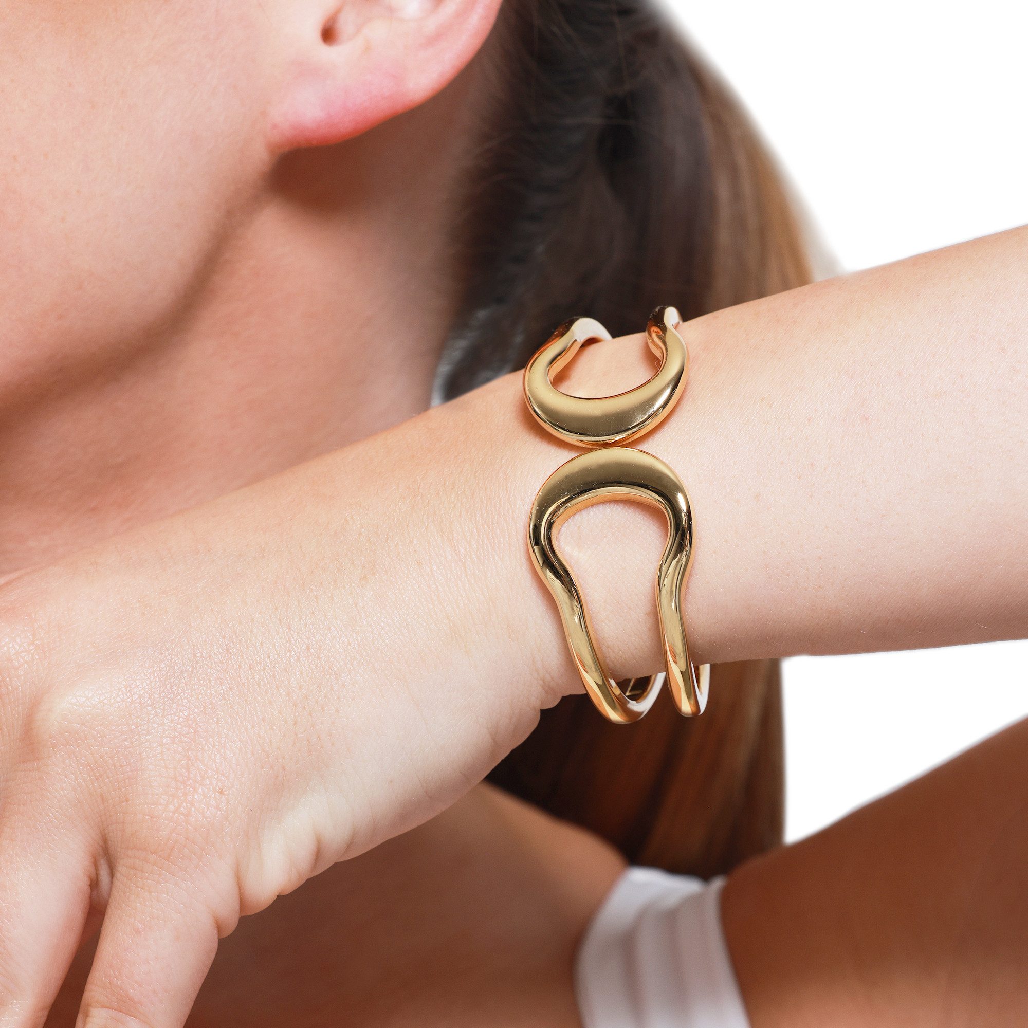 Heideman Armband Zyra goldfarben (Armband, inkl. Geschenkverpackung), Armreif Damen