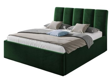 MIRJAN24 Polsterbett Sensi (Bettkasten + Gasdruckfedern), Doppelbett, Bett mit Polsterkopfteil