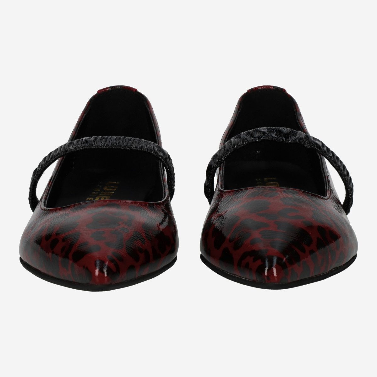Lüke Schuhe Lüke Schuhe FAMMA AMARENA, Ballerina, Rot, Leo-Look, Damen Ballerina