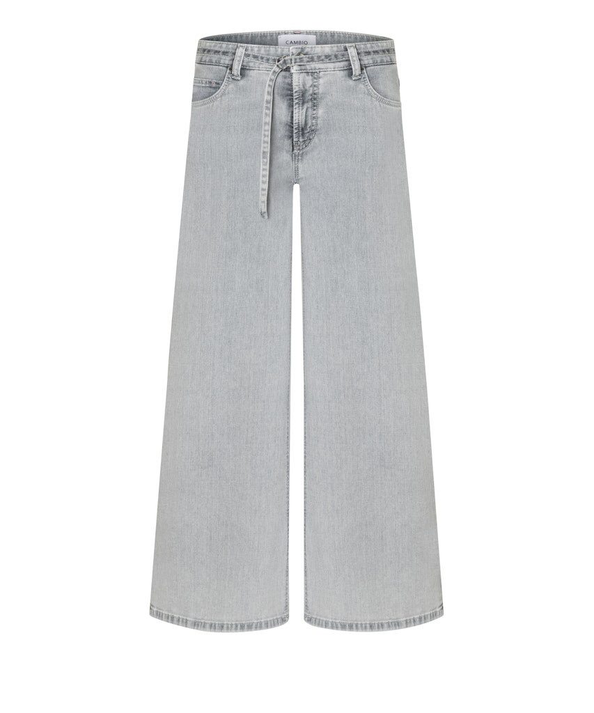 Cambio Stretch-Jeans Palazzo cropped