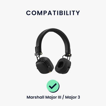 kwmobile 2x Ohr Polster für Marshall Major III / Major 3 HiFi-Kopfhörer (Ohrpolster Kopfhörer - Kunstleder Polster für Over Ear Headphones)