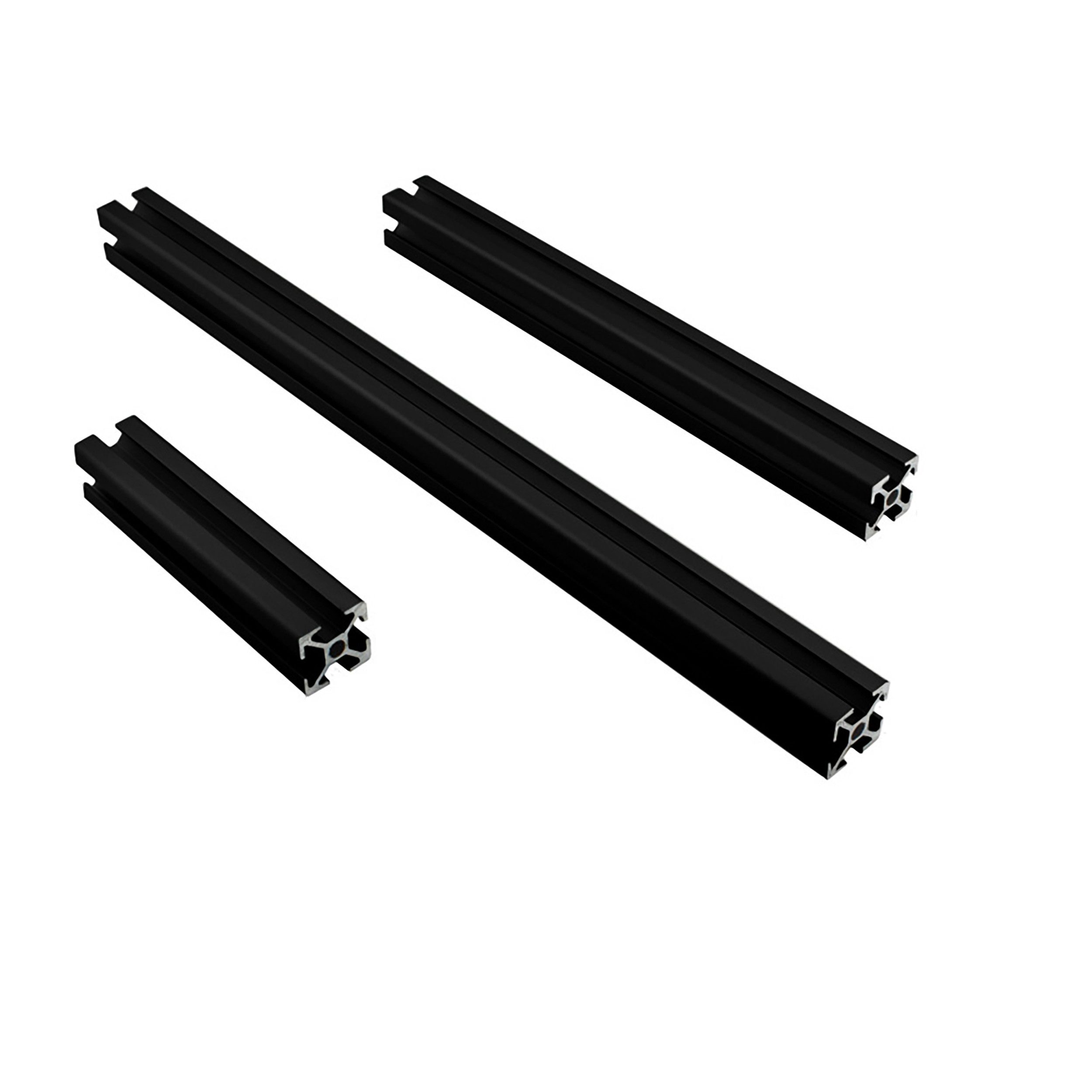 Profil ALU Profil Aluprofil 20x20mm Nut 6 Systemprofil Typ I schwarz 100mm