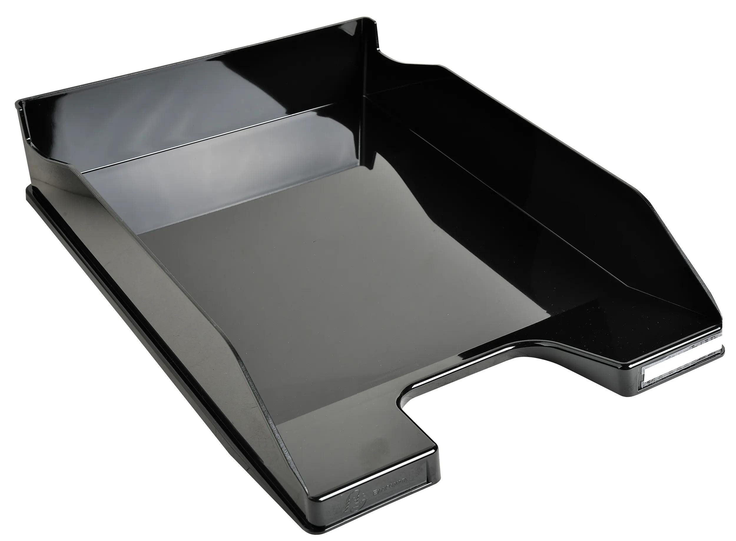 EXACOMPTA Briefablage 6x Briefablage COMBO MIDI, Kollektion Office, Schwarz Glossy, 113214D, Briefkörbe