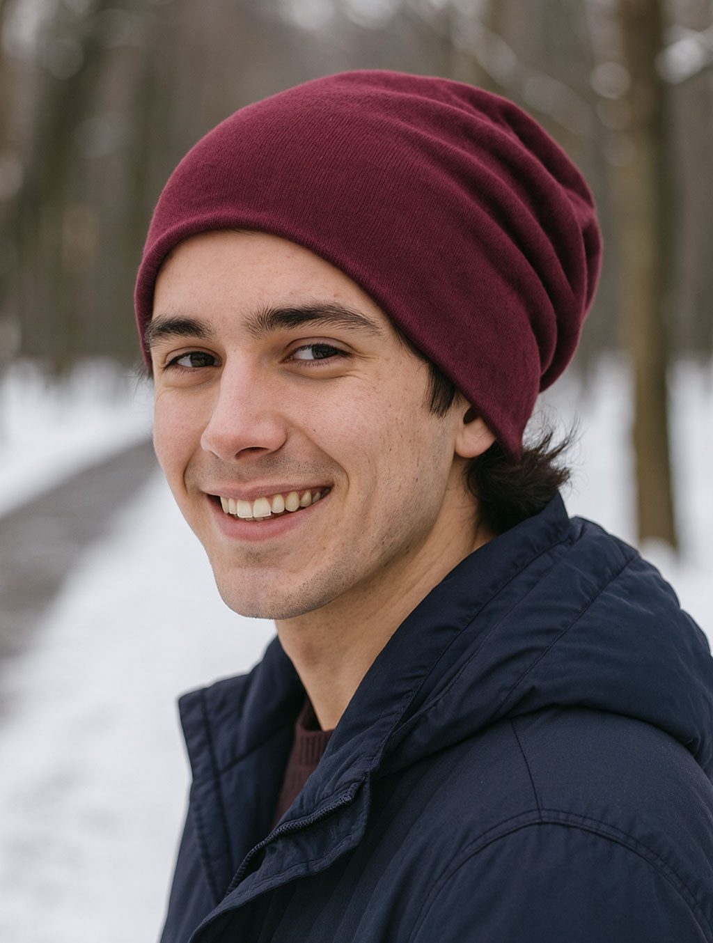 style3 Beanie Warme Herbst Mütze Damen Herren Haube Winter Laufen Sport Rad Chemo