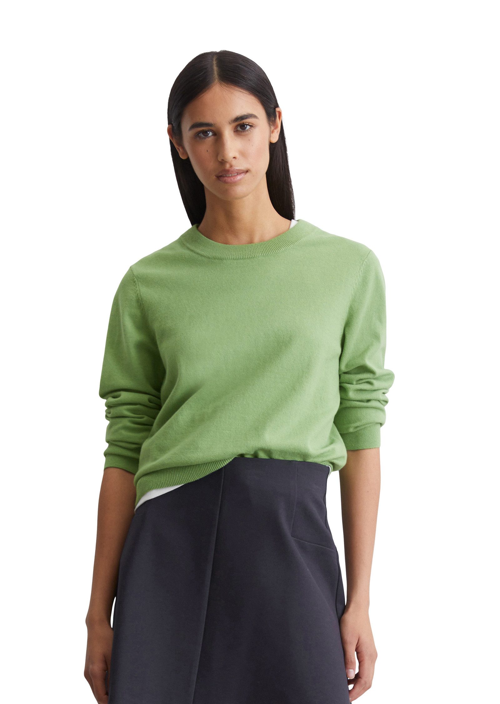 Strickpullover aus Soft Cotton Stretch