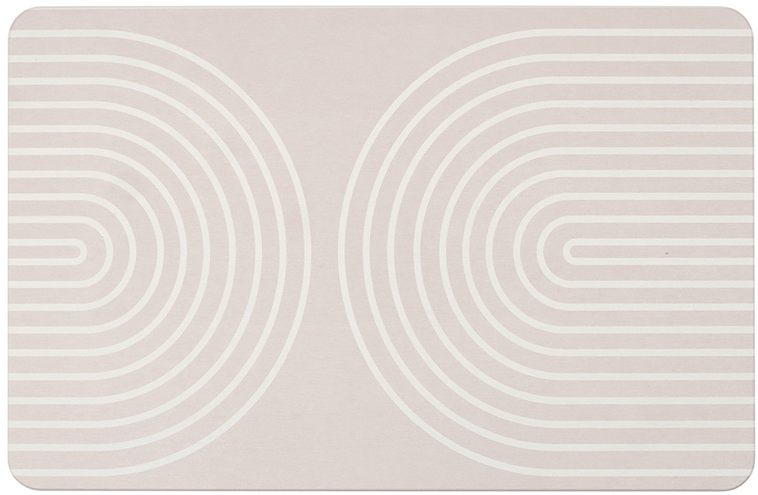 WENKO Badematte Modell Nazca, Höhe 10 mm, schnell trocknend, rechteckig, rutschfest, stark wasserabsorbierend, aus Kieselgur