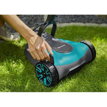 GARDENA Akkurasenmäher HandyMower 22/18V P4A - Akku-Rasenmäher - grau/türkis