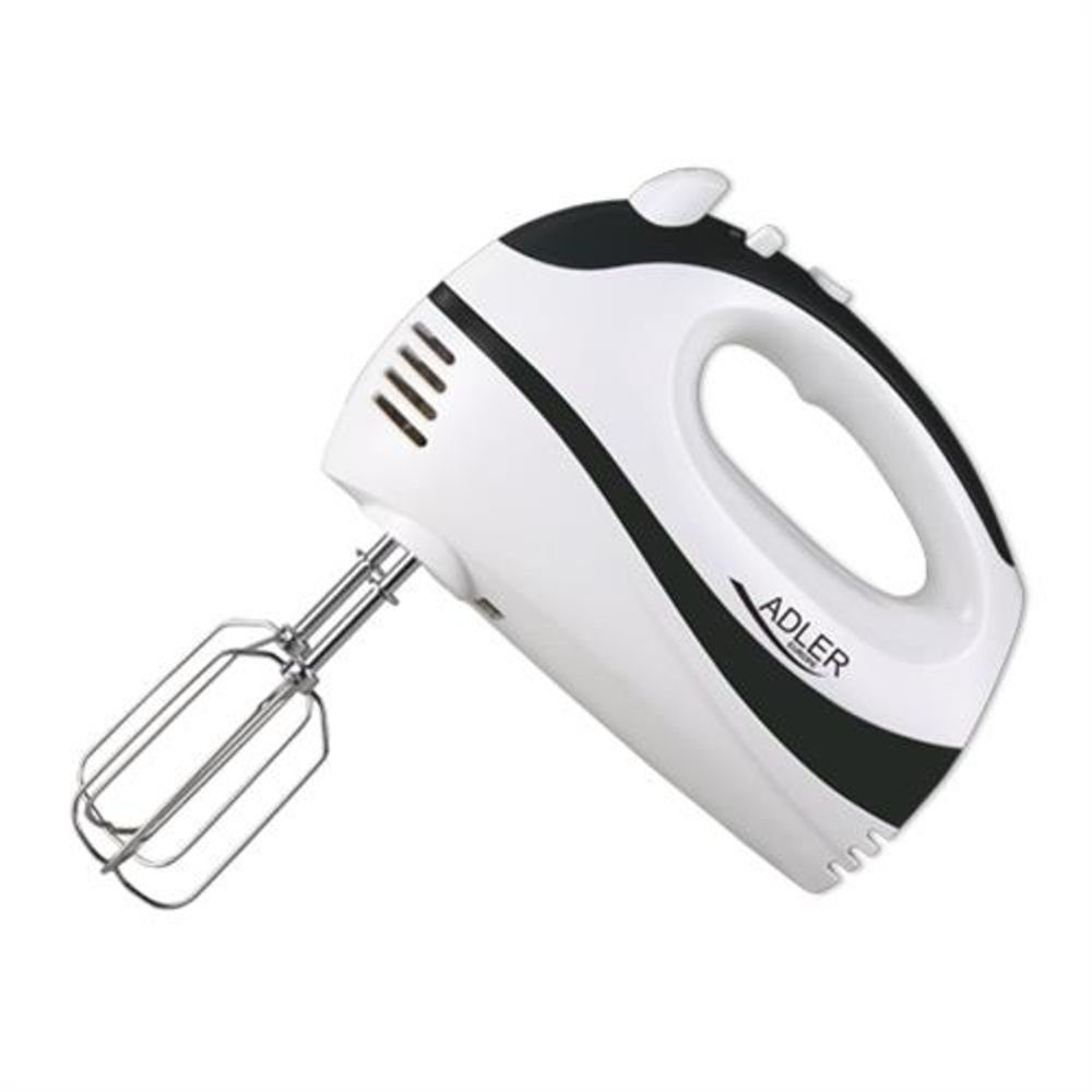 Adler Handmixer AD 4205 b, 300 W, mit 5 Geschindigkeitsstufen, inkl. Knethaken und Rührbesen