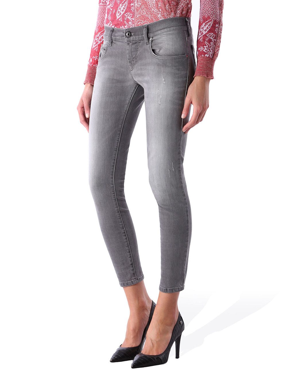 Diesel Skinny-fit-Jeans Diesel Grupee-Ankle 0672J Damen Jeans Hose Slim Ski günstig online kaufen