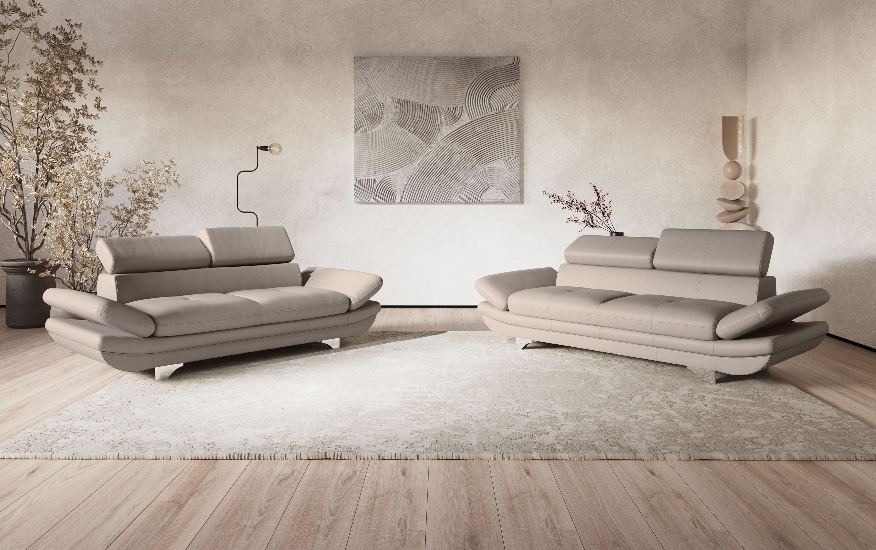 COTTA 2-Sitzer Enterprise, Big-Sofa, mit Armteilverstellung günstig online kaufen