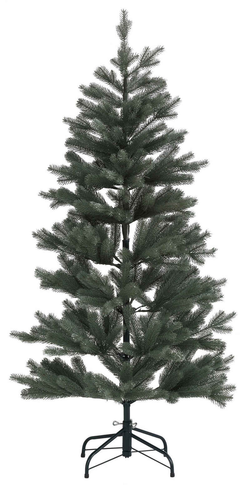 Myflair Möbel & Accessoires Künstlicher Weihnachtsbaum Weihnachtsdeko, Grey/Green, künstlicher Christbaum, Tannenbaum, mit Metallständer und biegsamen Zweigen