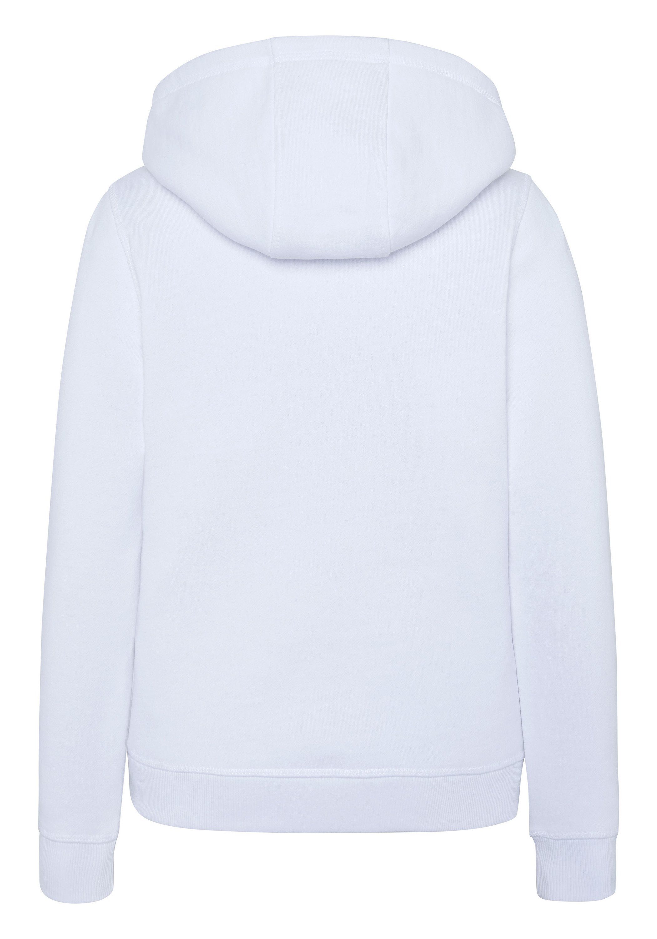 Bright Label-Motiv glitzerndem Sylt Sweatshirt Polo mit White